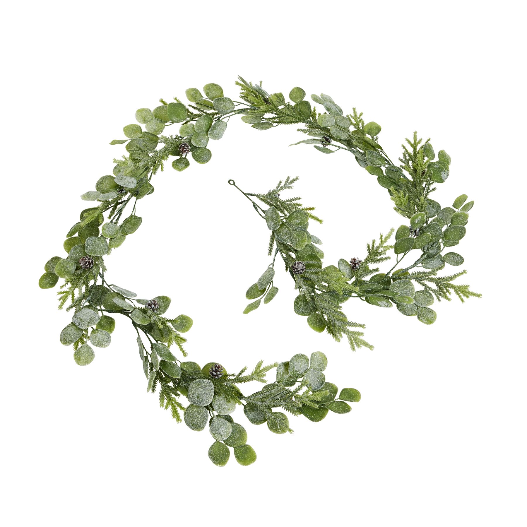 Brian Collection Frosted Pine And Eucalyptus Garland - Corinthia Corner