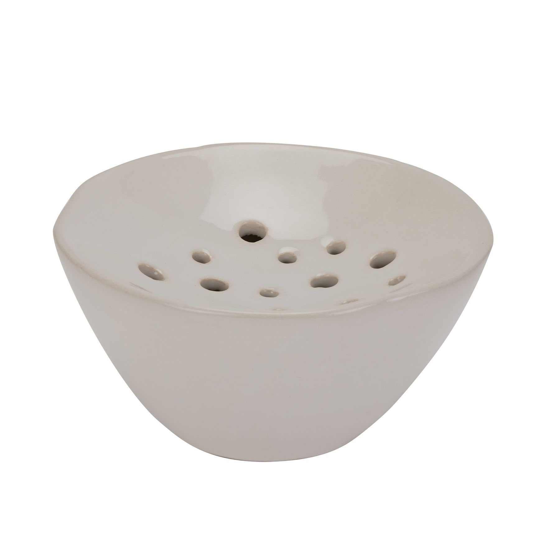 Ceramic Flower Frog - Off White - Corinthia Corner