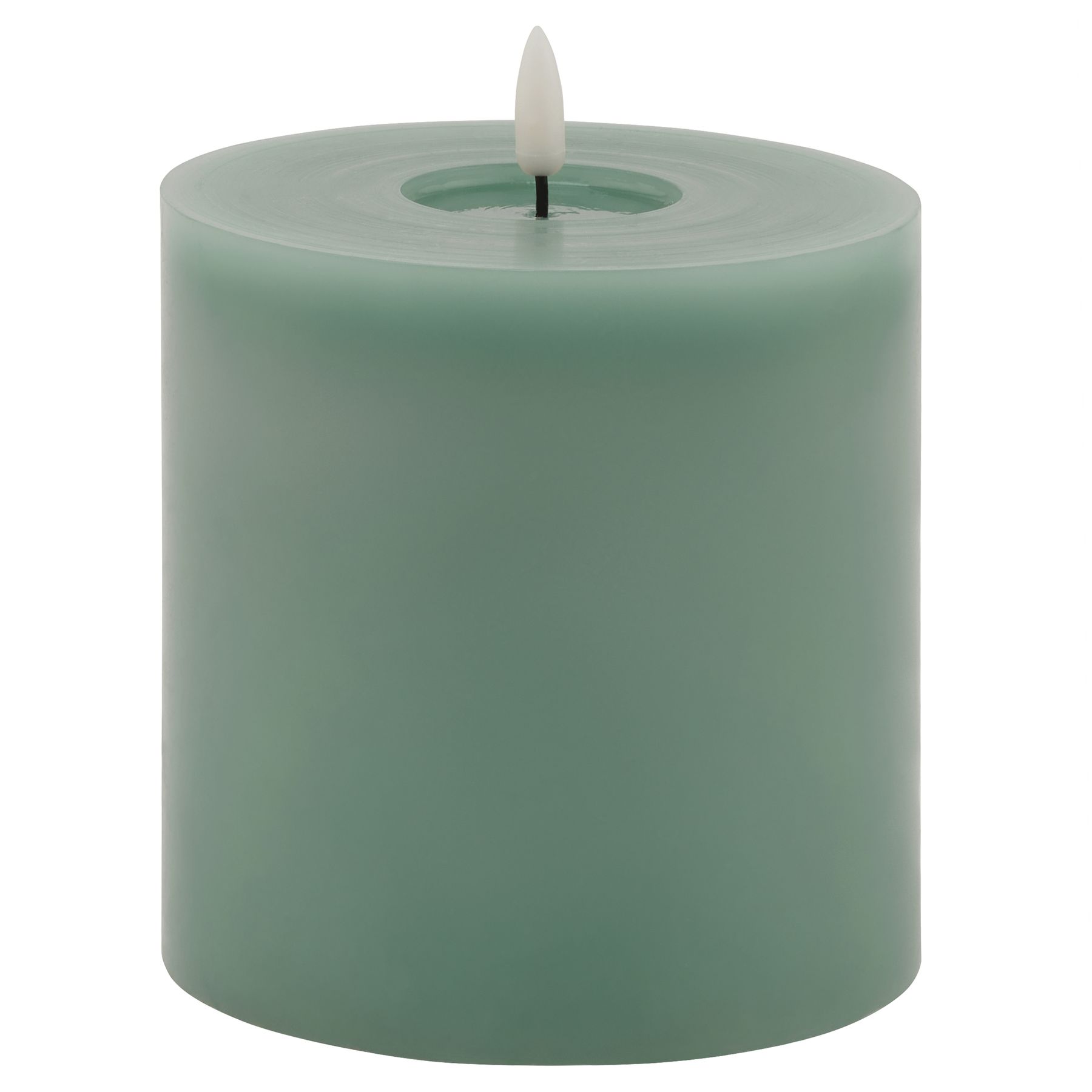 Delux Collection Melt Effect Sage LED Wax Candle - 5x5 - Corinthia Corner