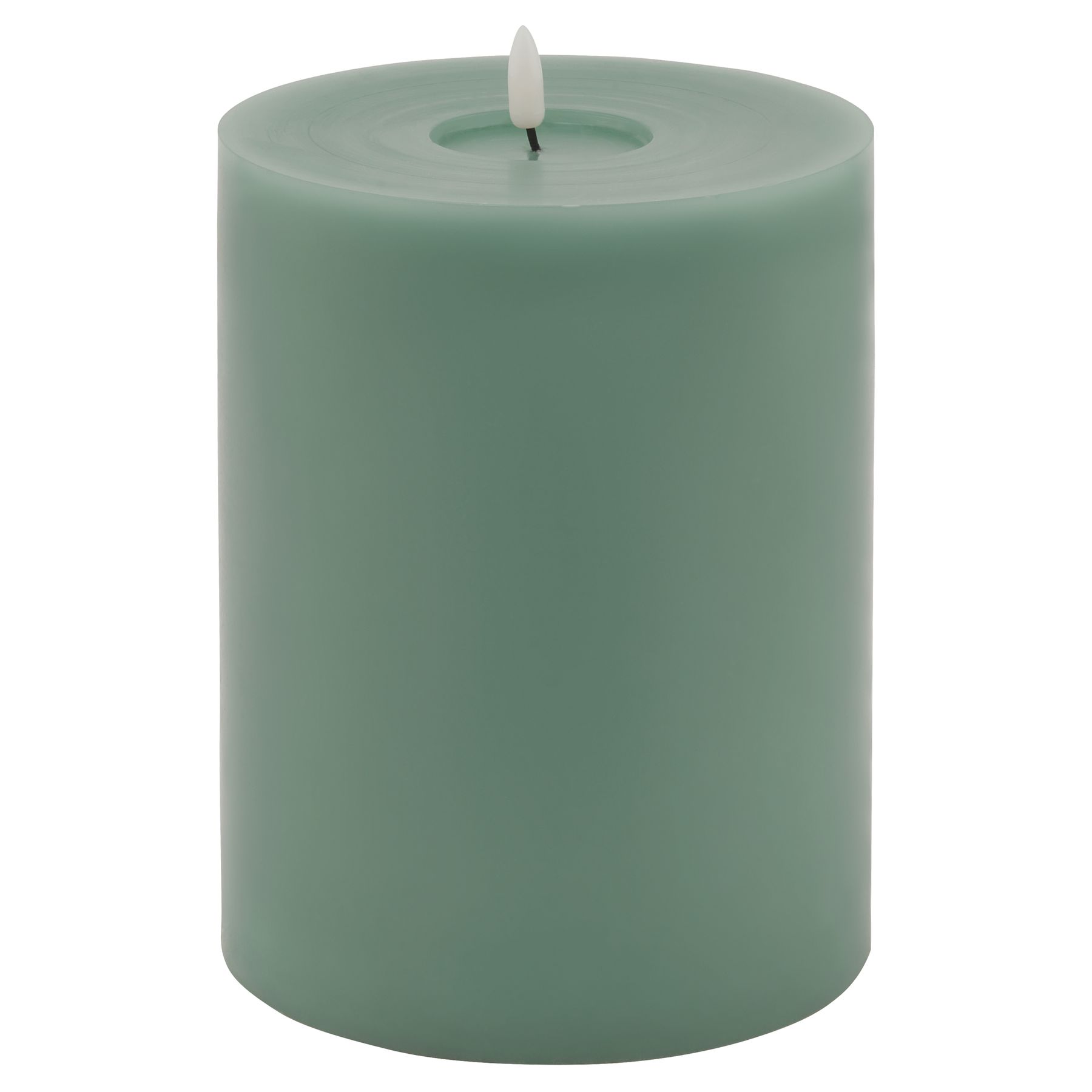 Delux Collection Melt Effect Sage LED Wax Candle - 6x8 - Corinthia Corner
