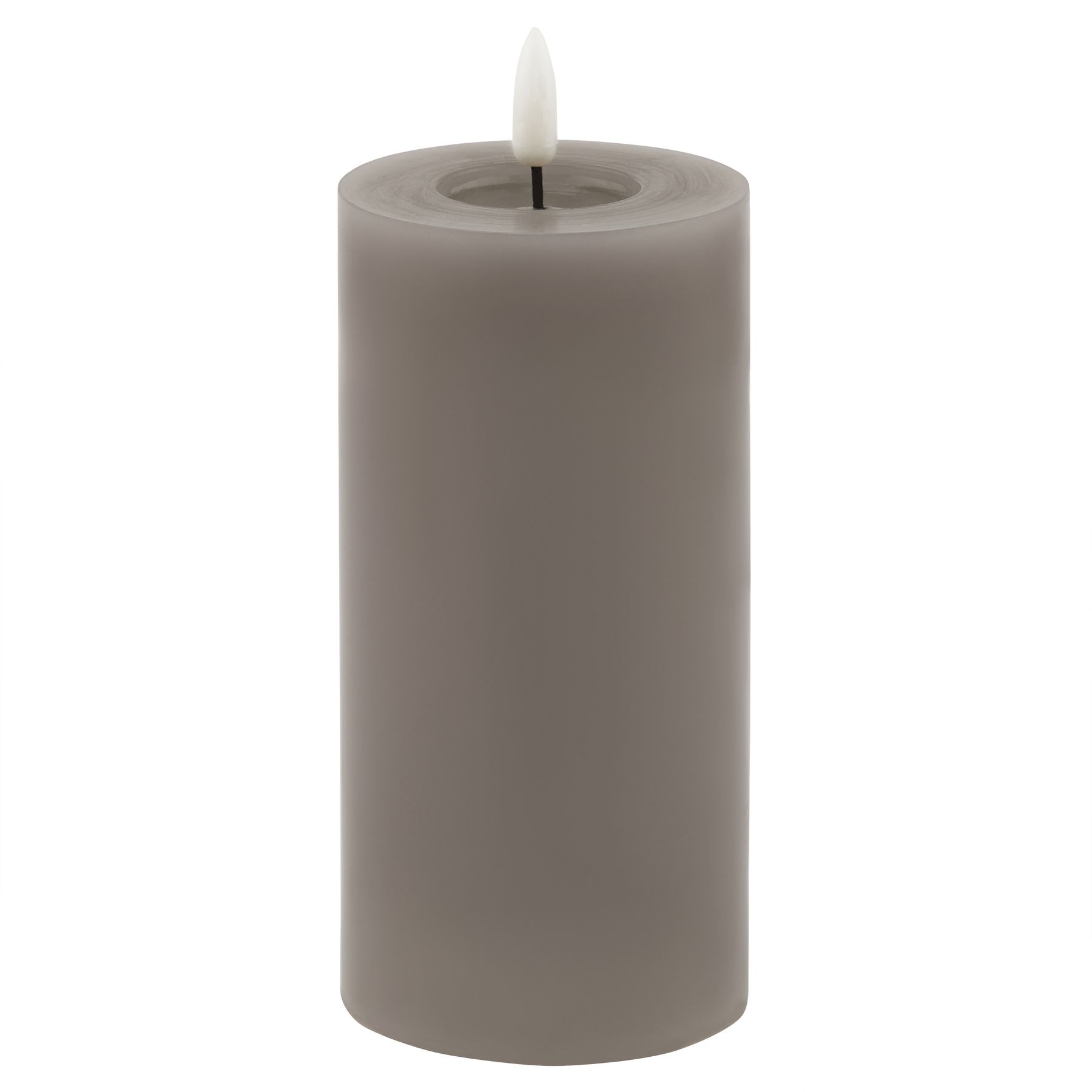 Delux Collection Melt Effect Grey LED Wax Candle - 3x6 - Corinthia Corner