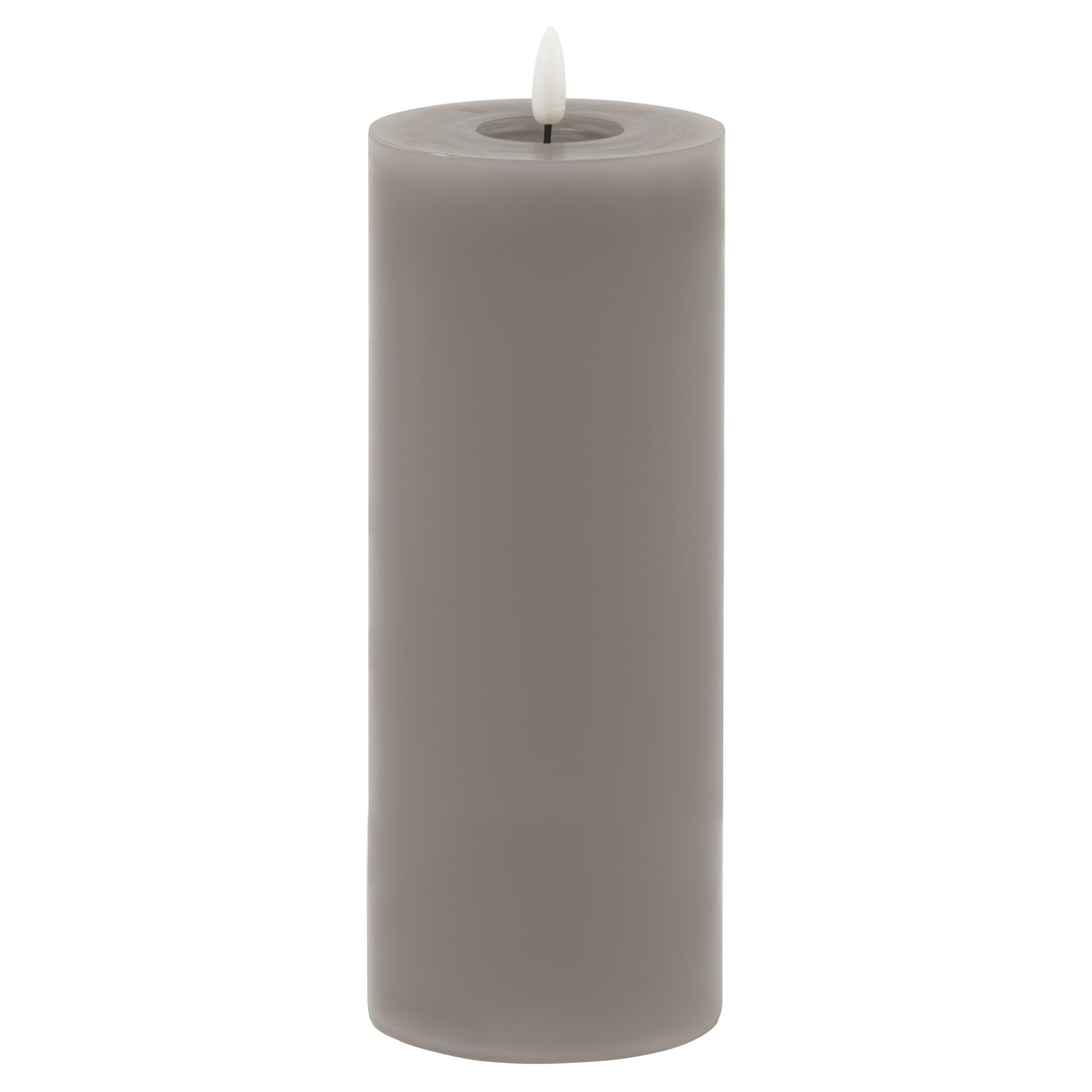 Delux Collection Melt Effect 3.5x9 LED Wax Candle - Grey - Corinthia Corner