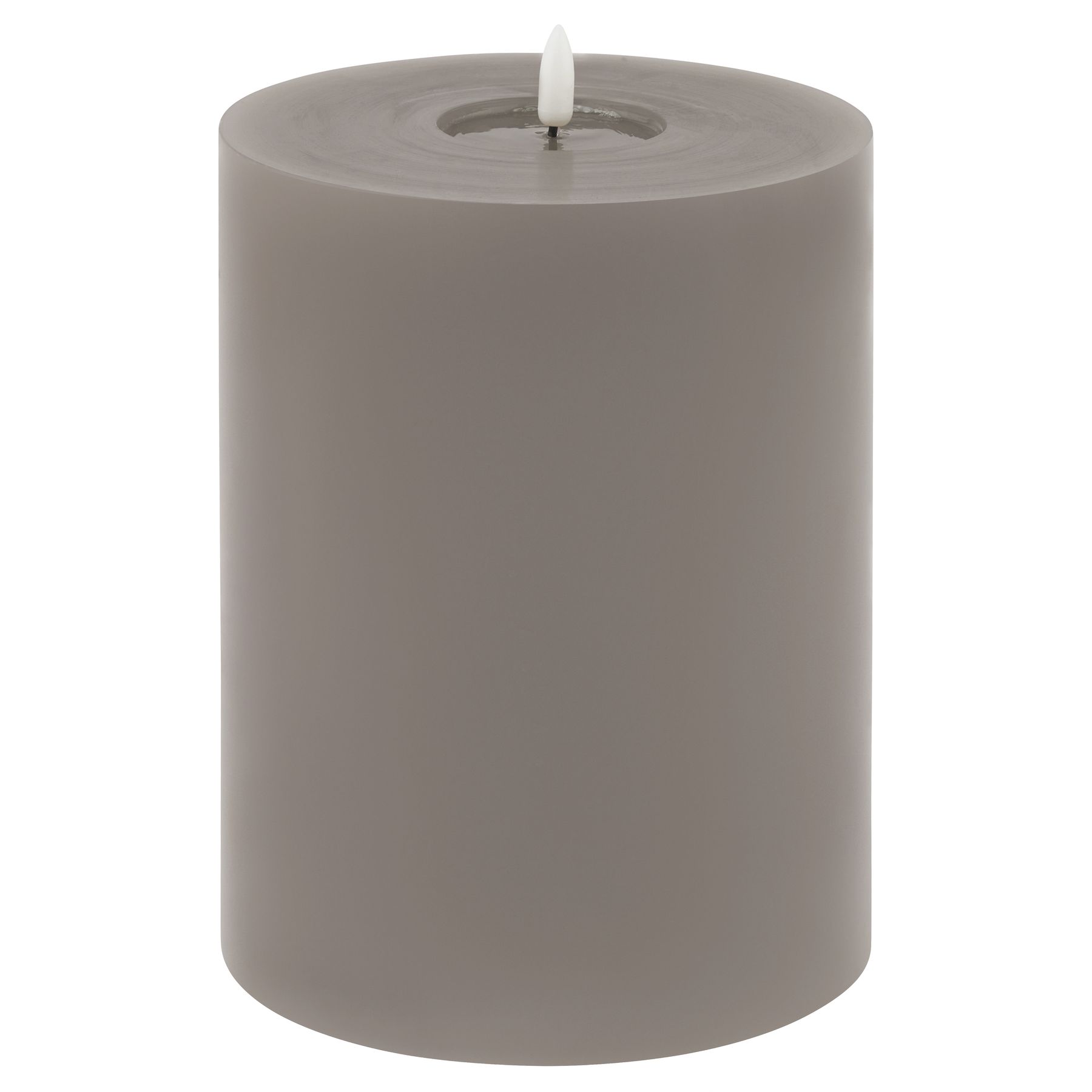 Delux Collection Melt Effect 6x8 Grey LED Wax Candle - 6x8 - Corinthia Corner