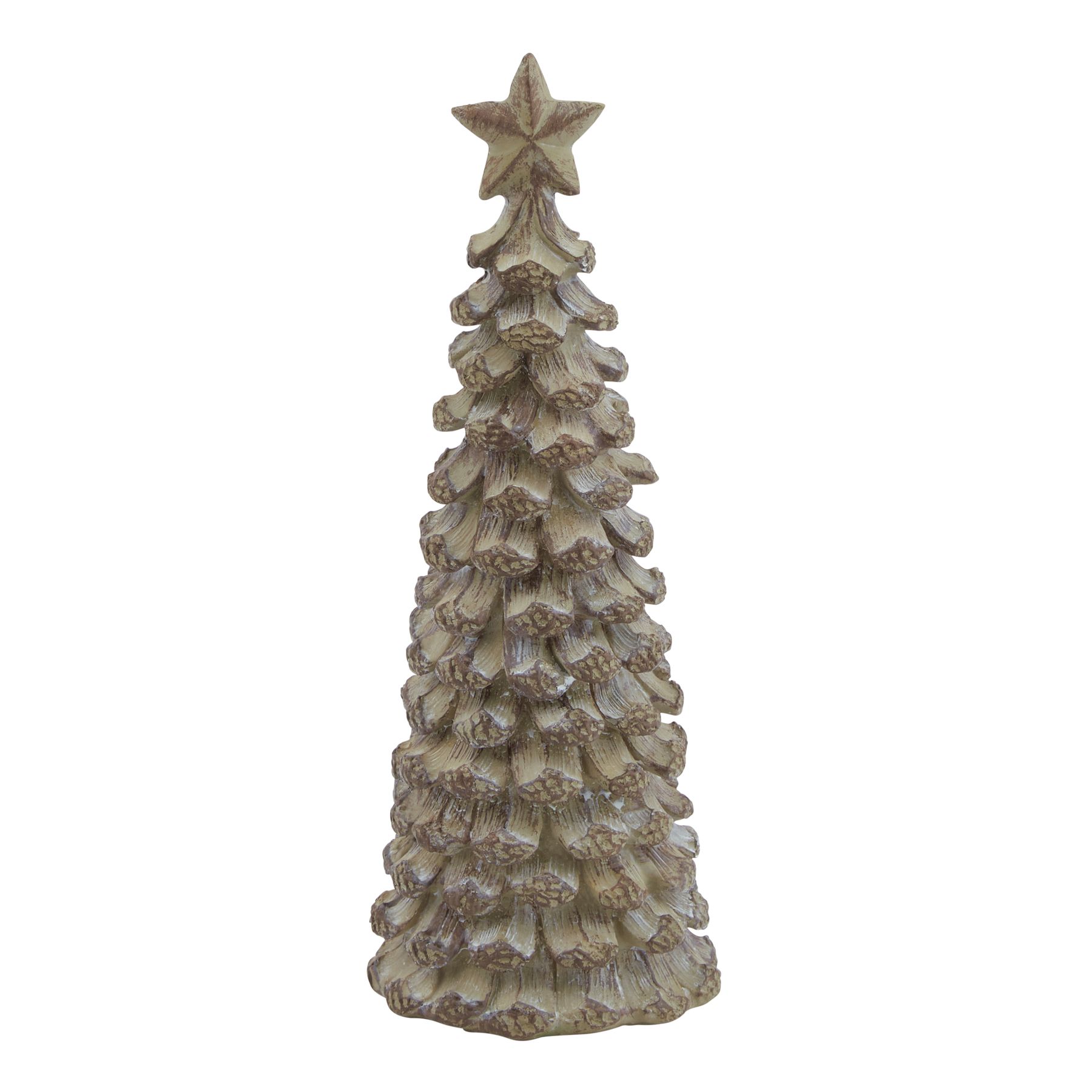Small Cedar Tree With Star - Beige - Corinthia Corner