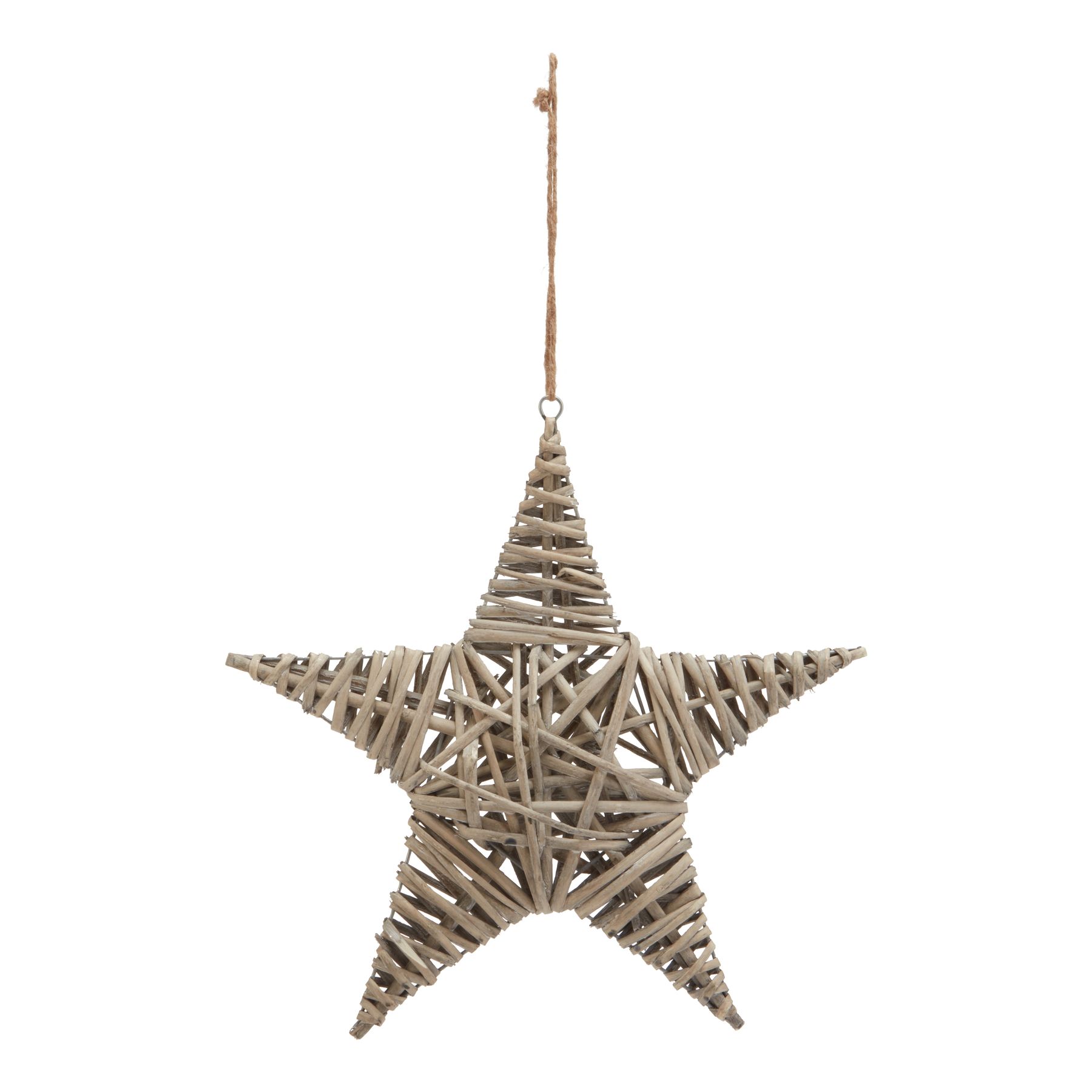 Noelo Wicker Star Decoration - Large - Corinthia Corner