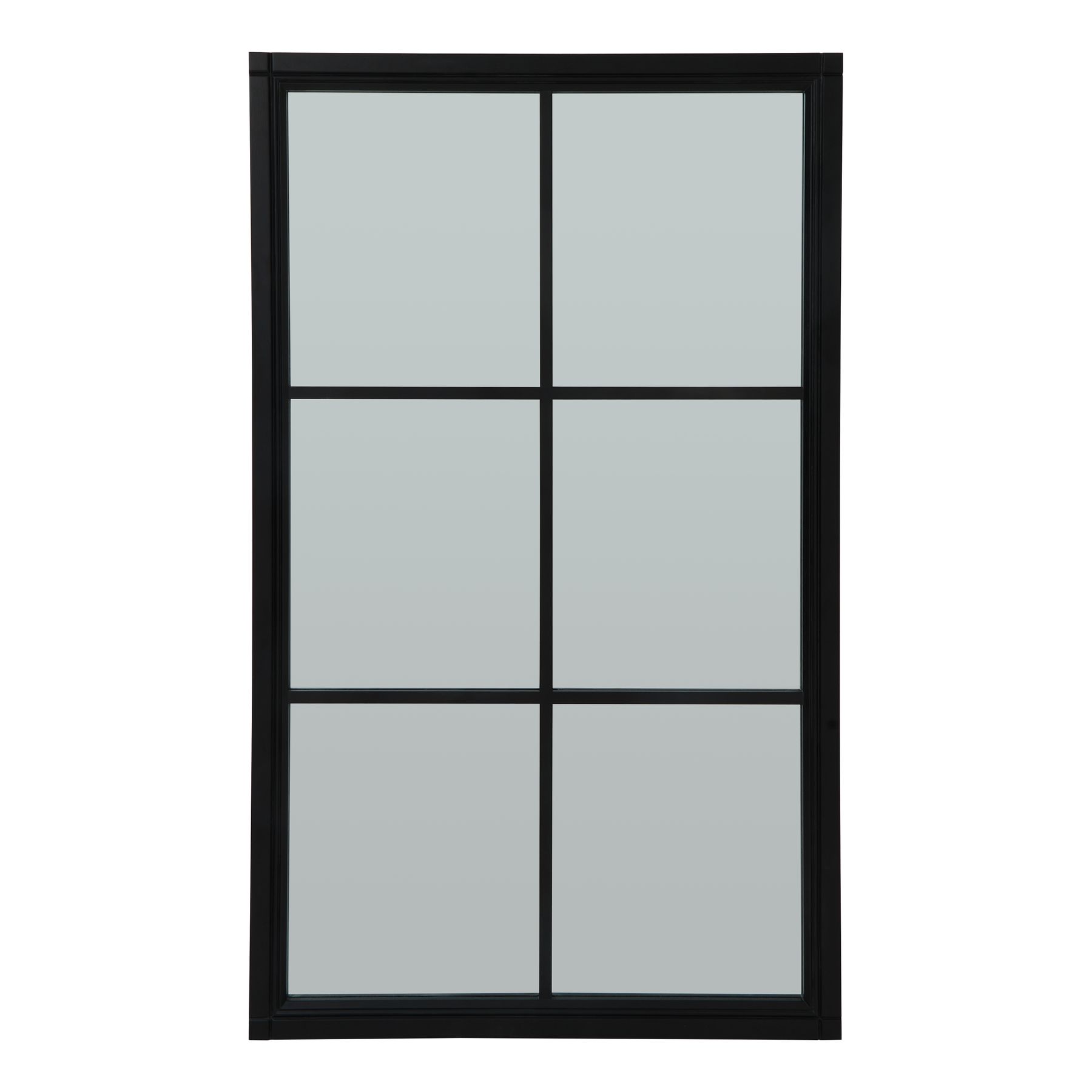 Black Wood Window Mirror - Large - Corinthia Corner