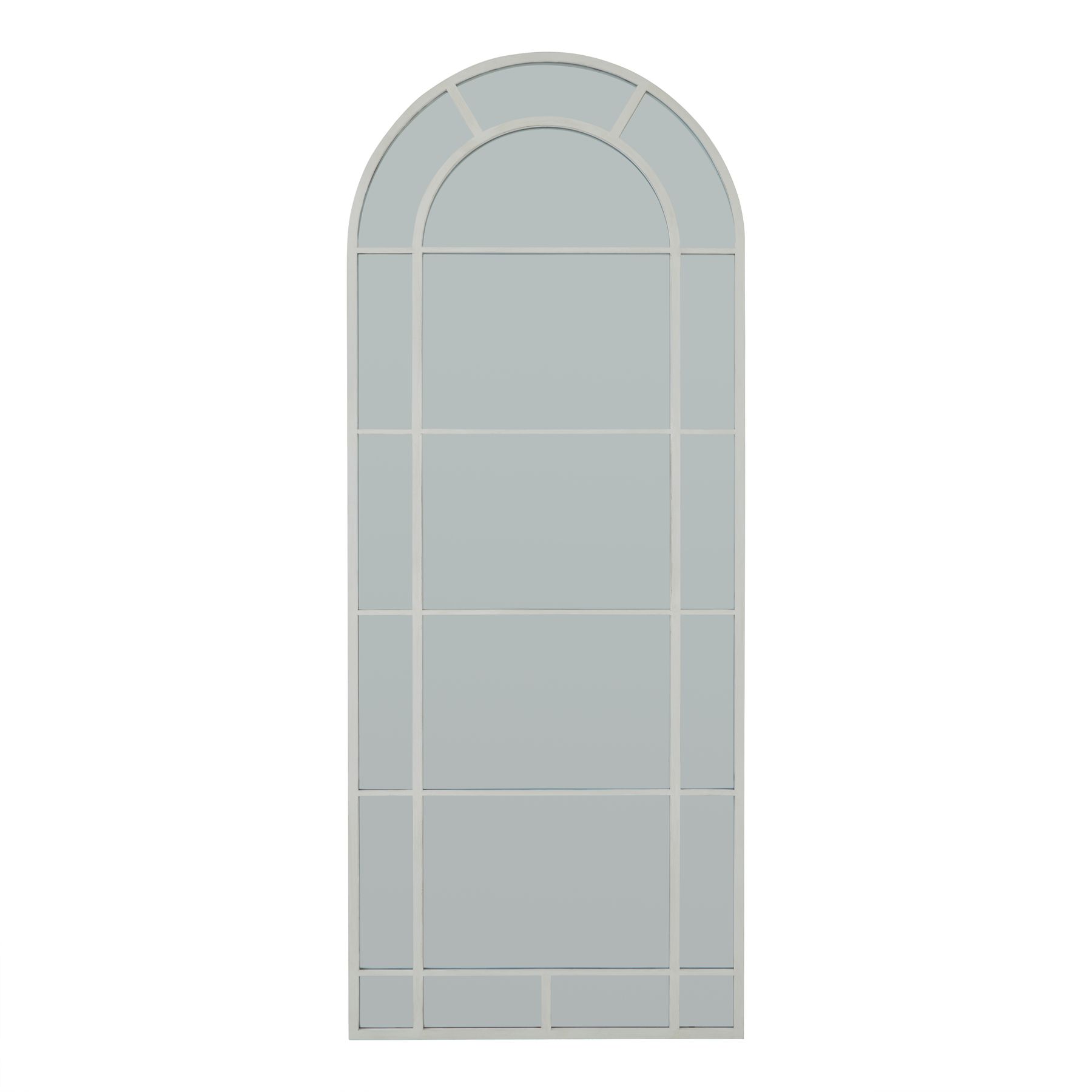 White Arched Window Mirror - Large - Corinthia Corner