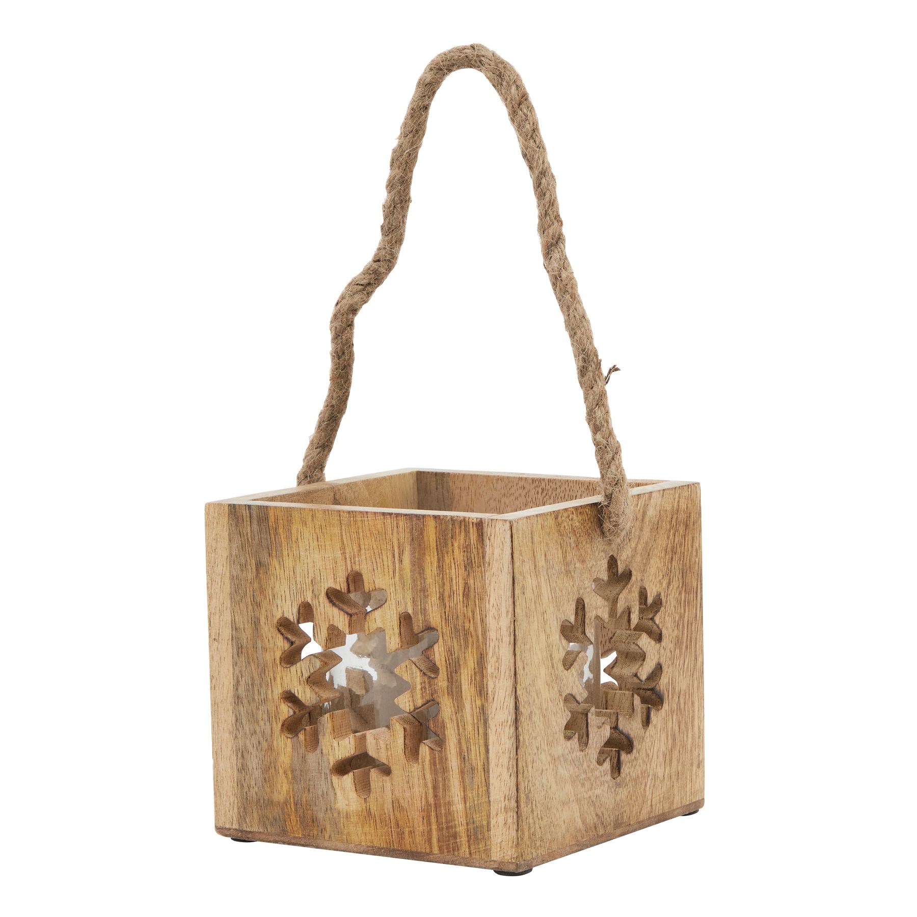 Natu Wooden Snowflake Tealight Holder - Corinthia Corner