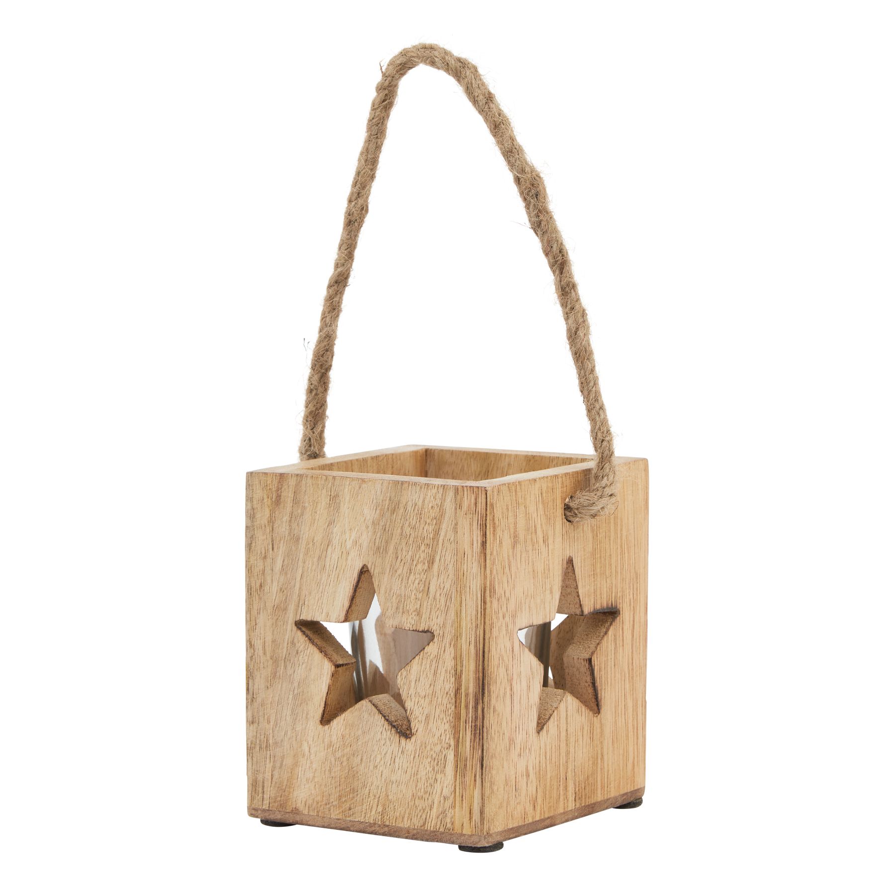 Natu Wooden Star Tealight Holder - Small - Corinthia Corner