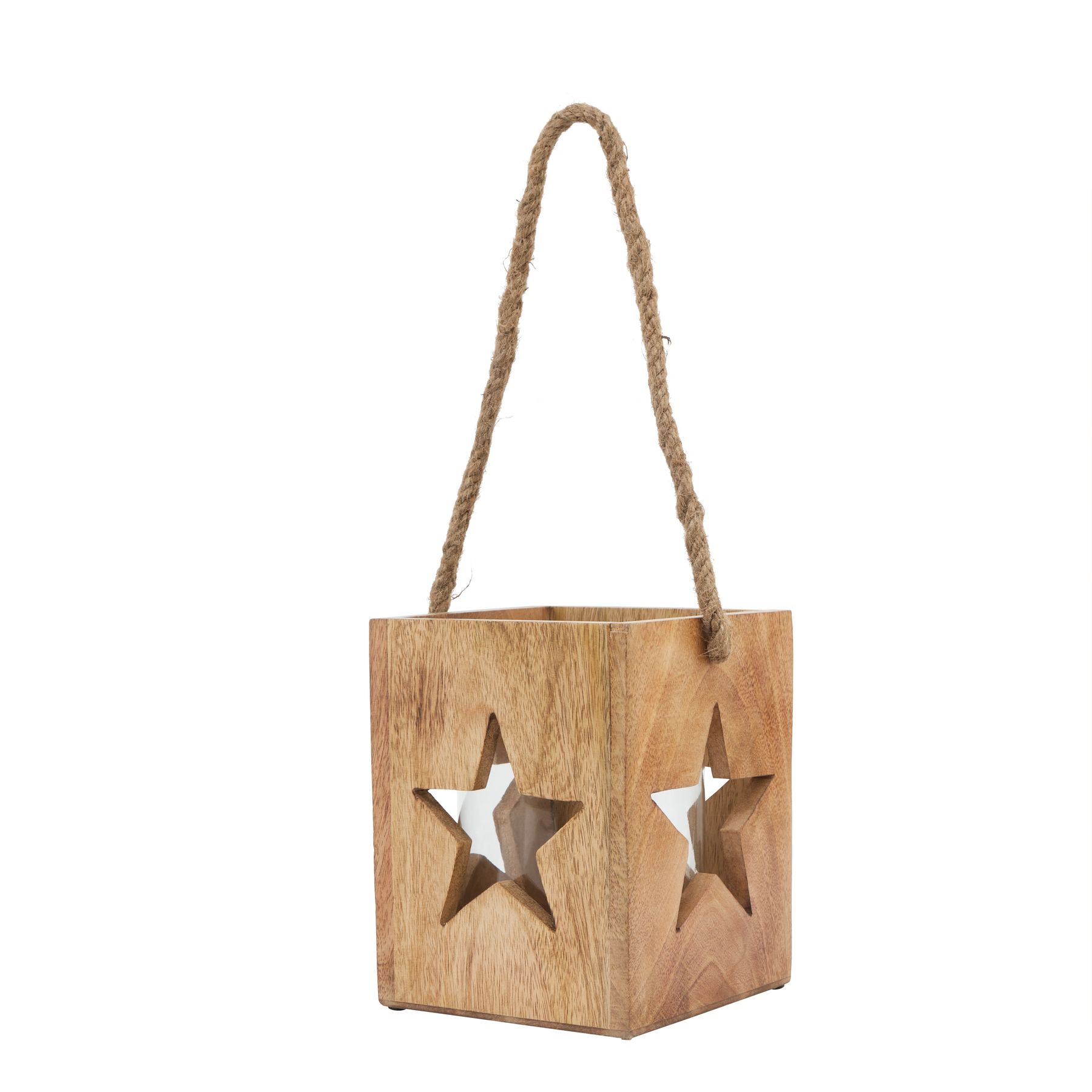 Natu Wooden Star Tealight Holder - Large - Corinthia Corner