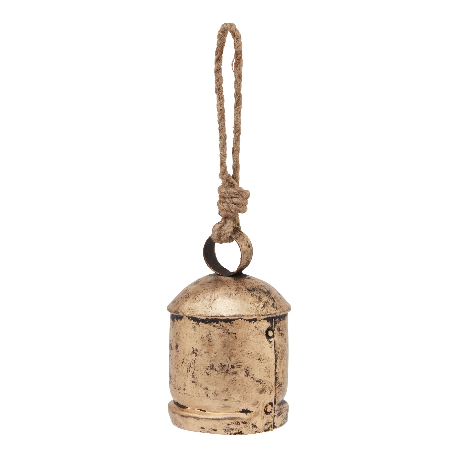 Antiq Gold Bell Bauble - Corinthia Corner