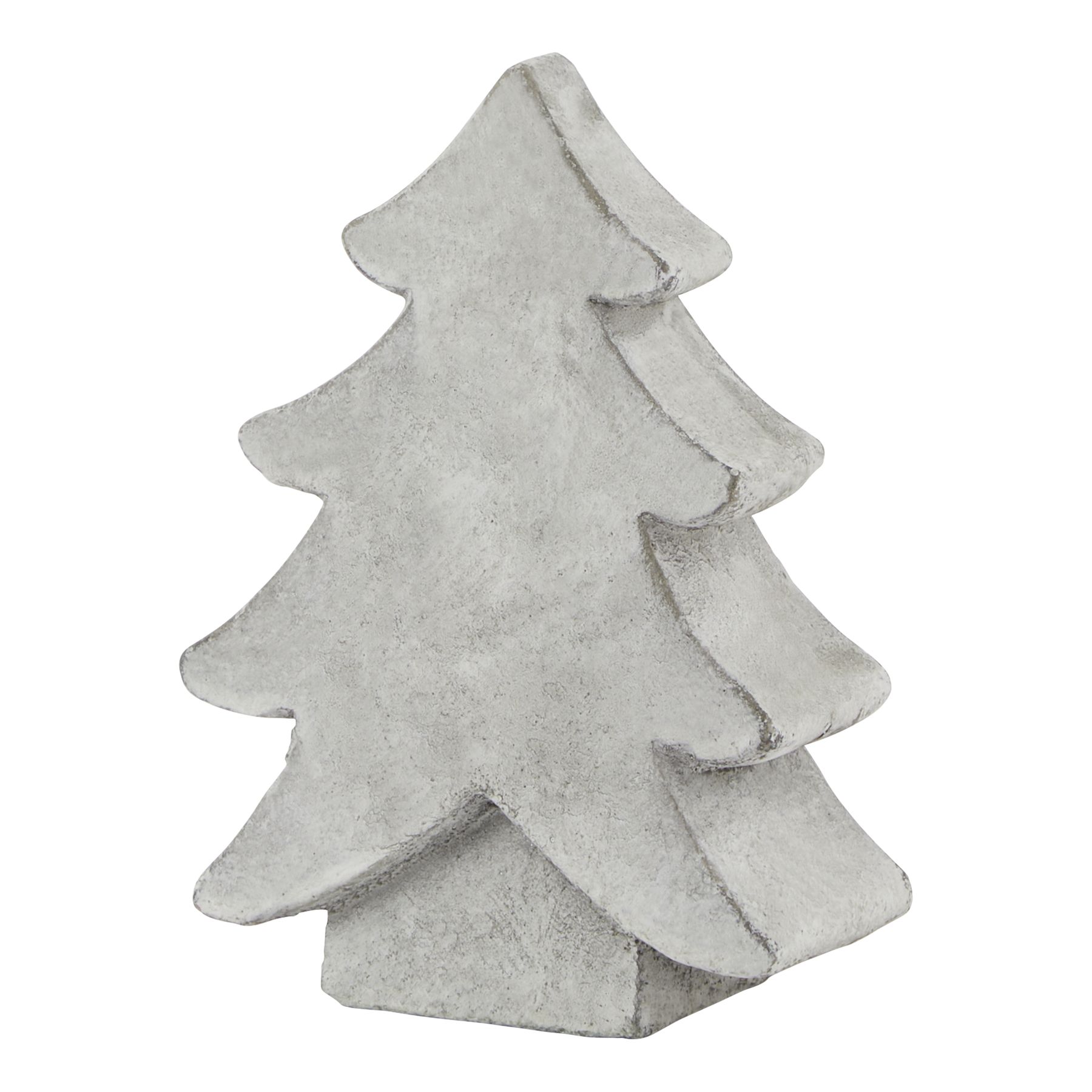 Stone Effect Small Christmas Tree - White - Corinthia Corner