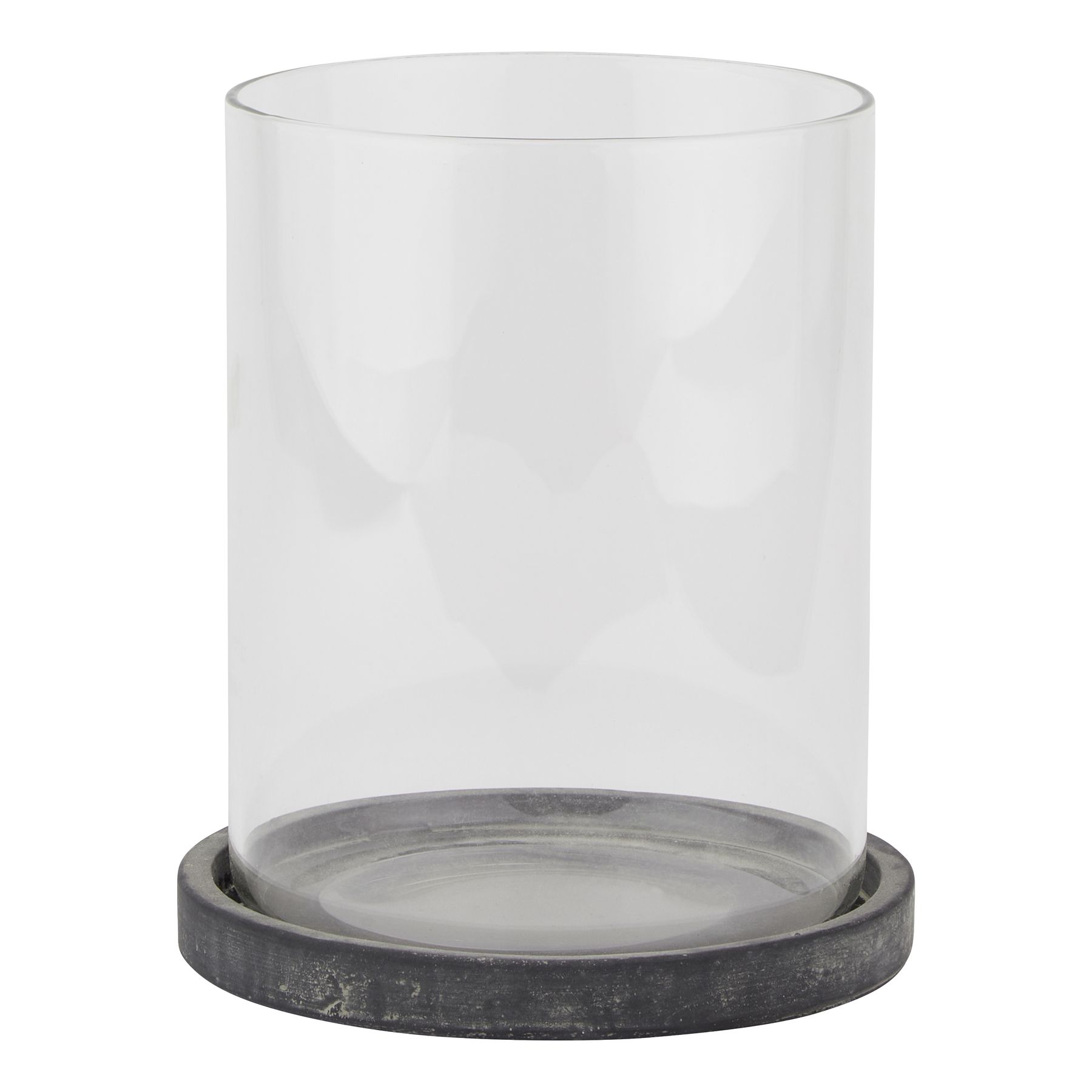 Large Hurricane Lantern - Grey - Corinthia Corner