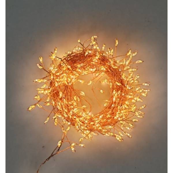 7M Plug In LED Cluster Micro Light - Warm White - Corinthia Corner