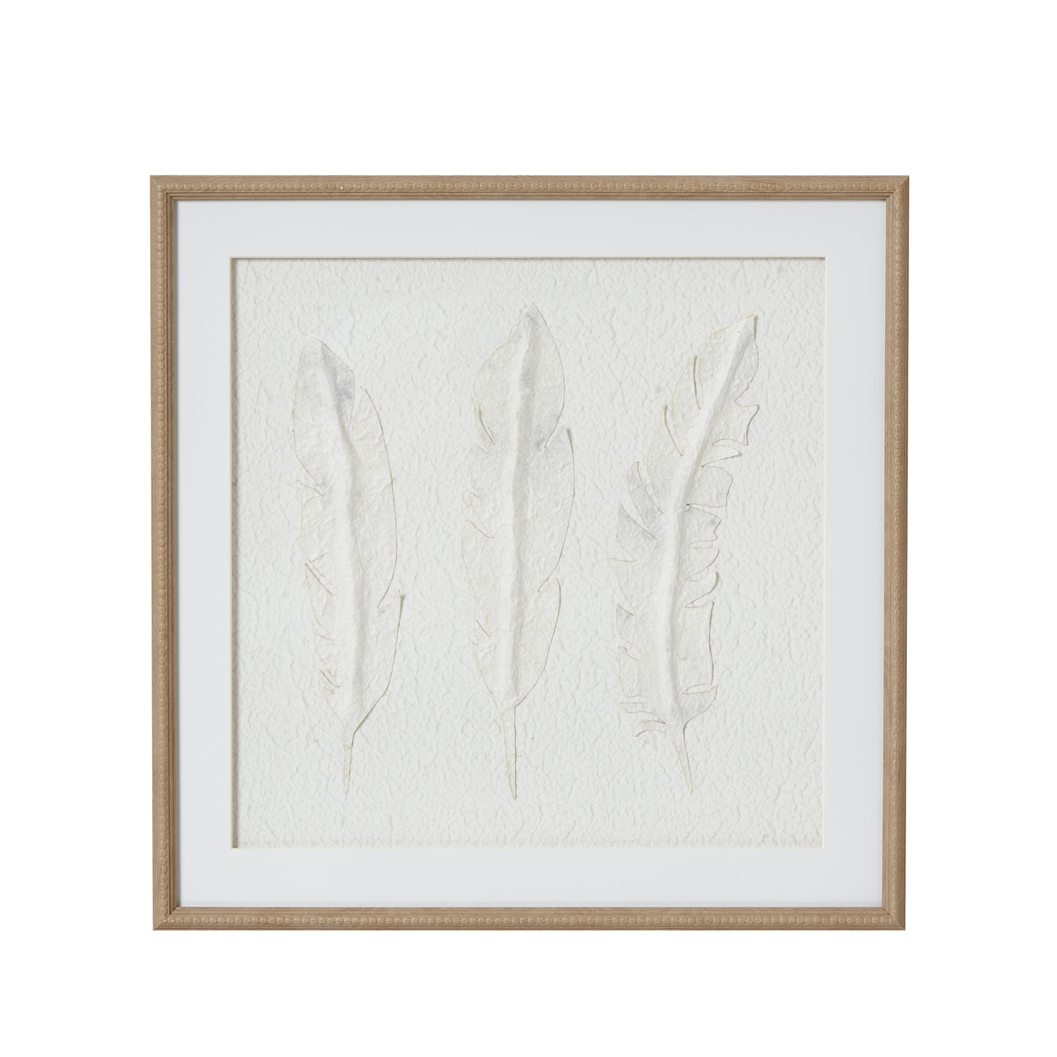 Solli White Feather Art In Frame - Corinthia Corner