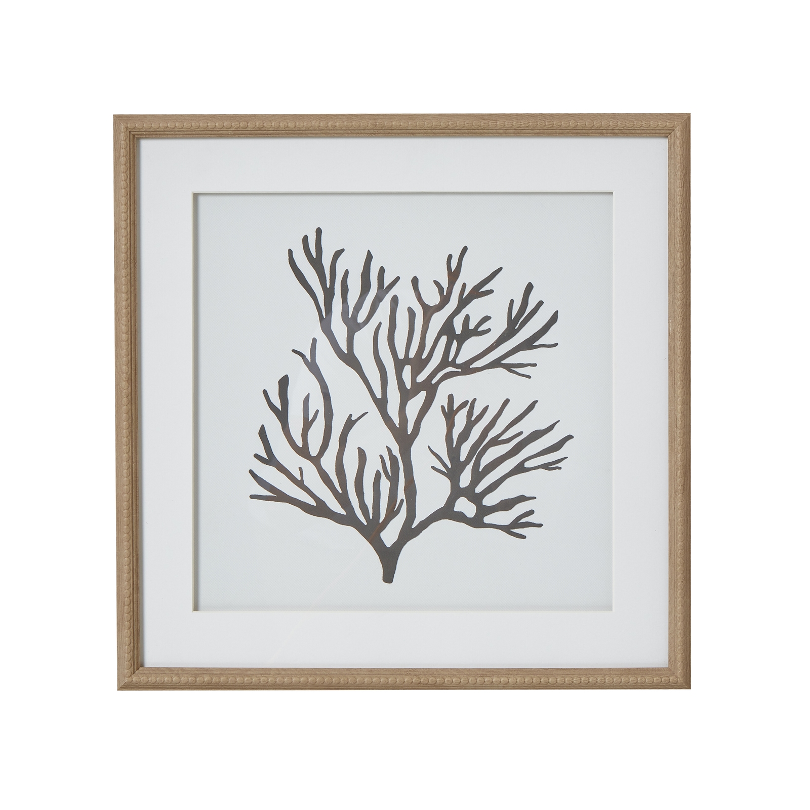 Reef Coral Art In Beaded Frame - Corinthia Corner
