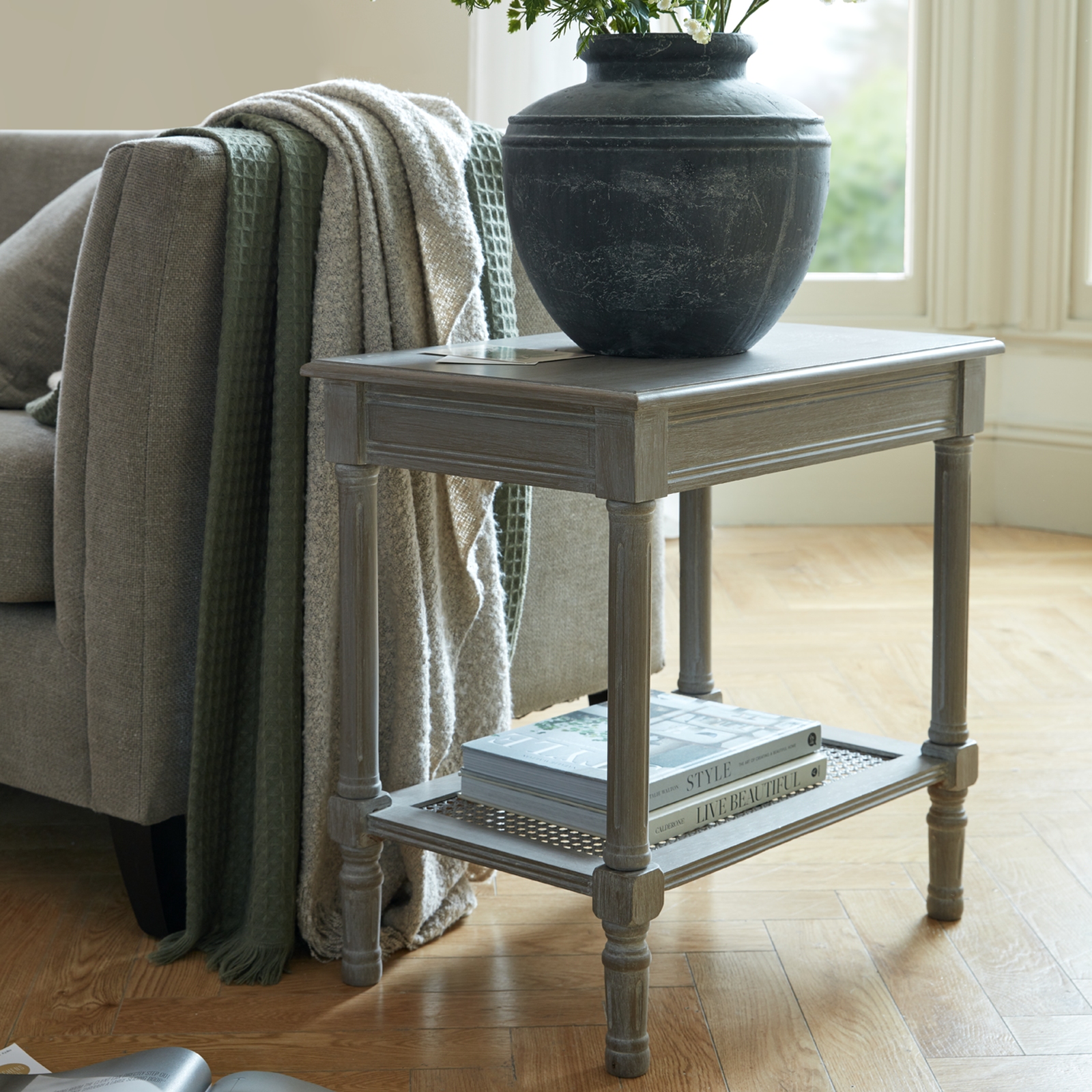 Serene Rattan Side Table - Corinthia Corner