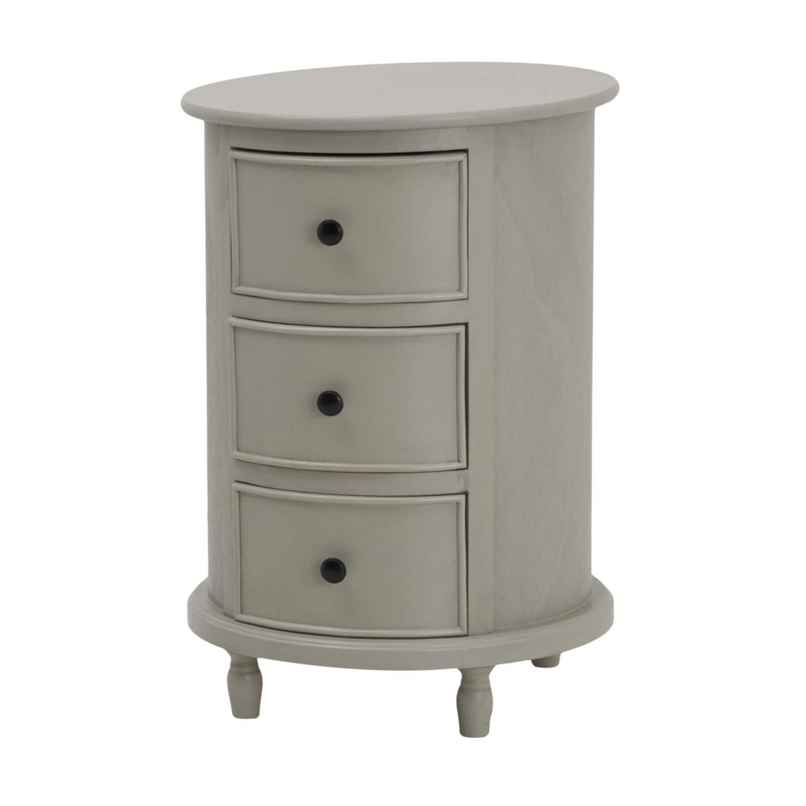 Camdo 3 Drawer Round Side Table - Corinthia Corner