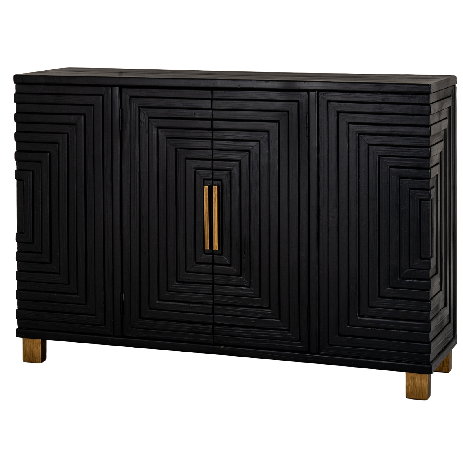 Lenno Black 2 Door Sideboard - Corinthia Corner