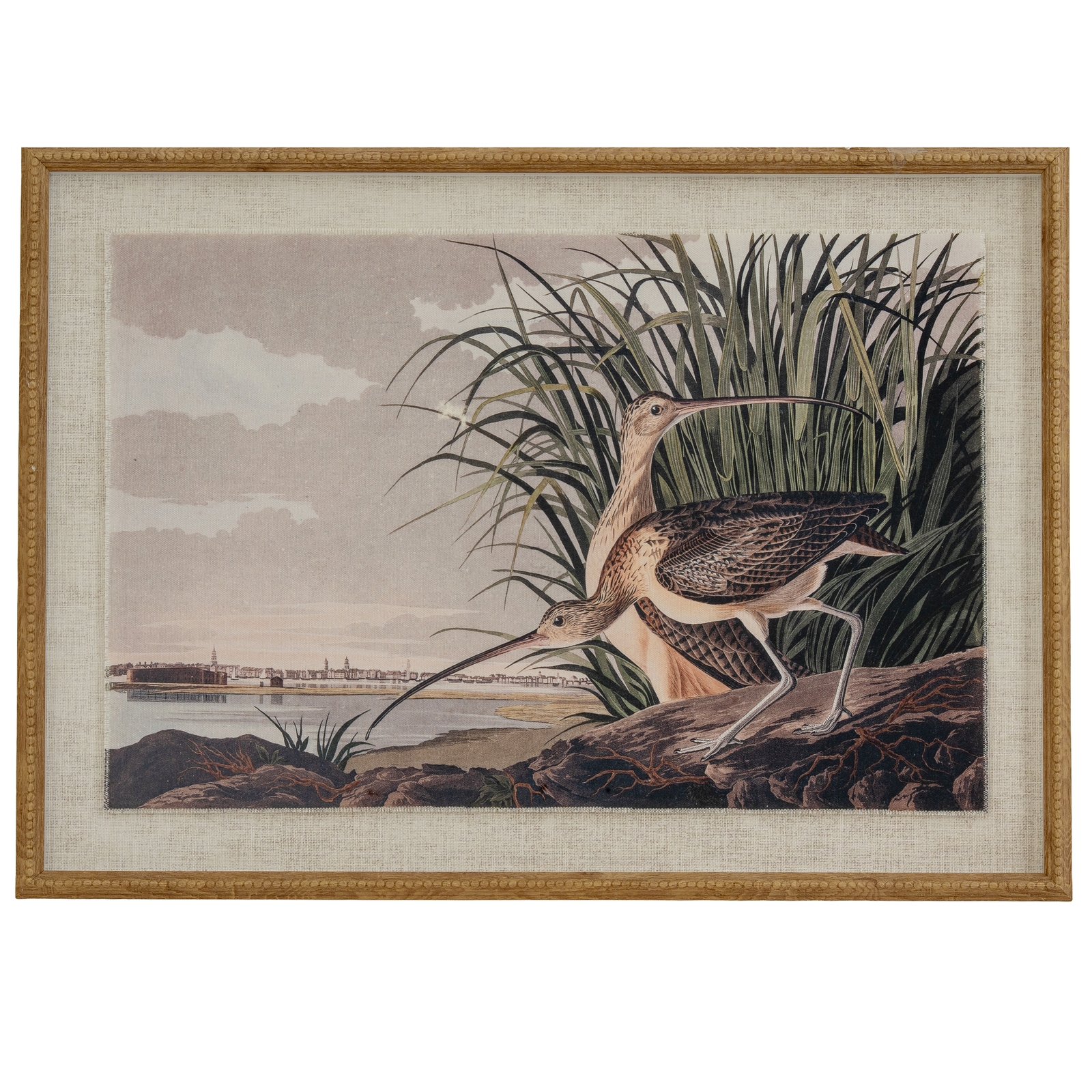 Flor Curlews Art In Beaded Frame - Corinthia Corner