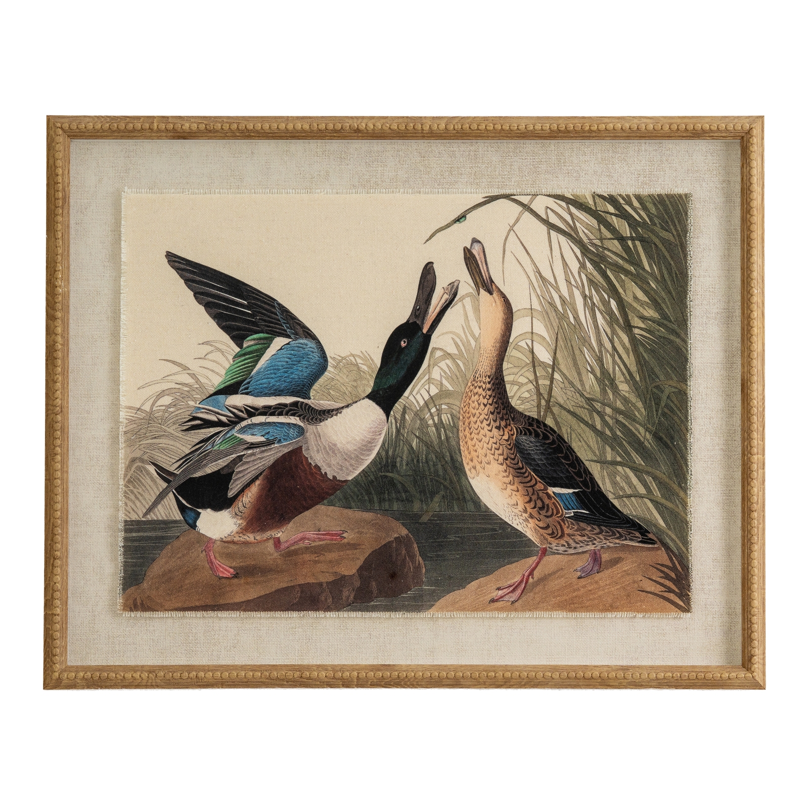 Flor Mallards Art In Beaded Frame - Corinthia Corner