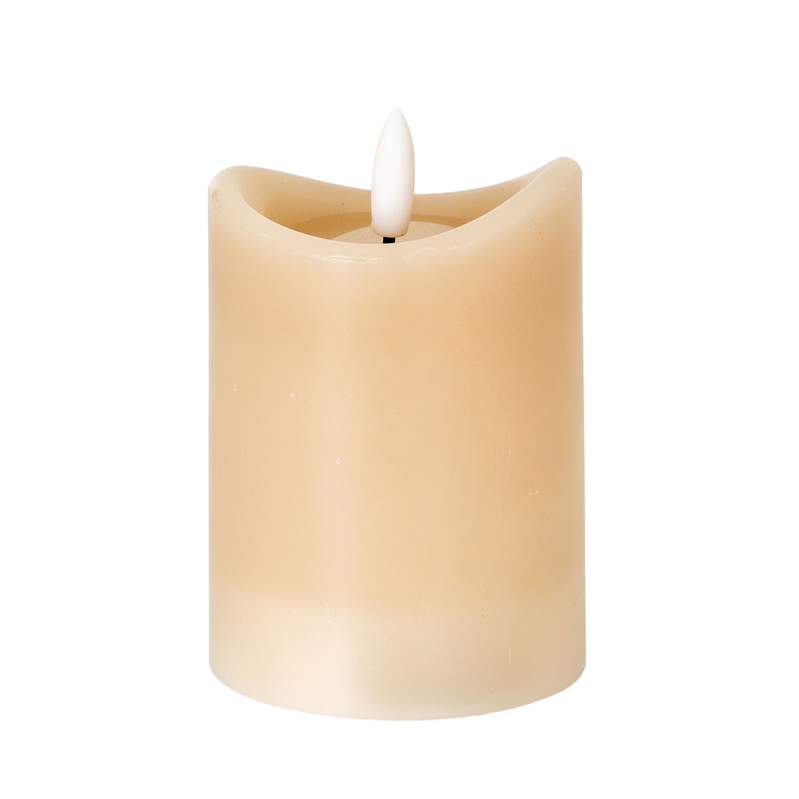 Nago Taupe Melted LED Candle - 2.75x4 - Corinthia Corner