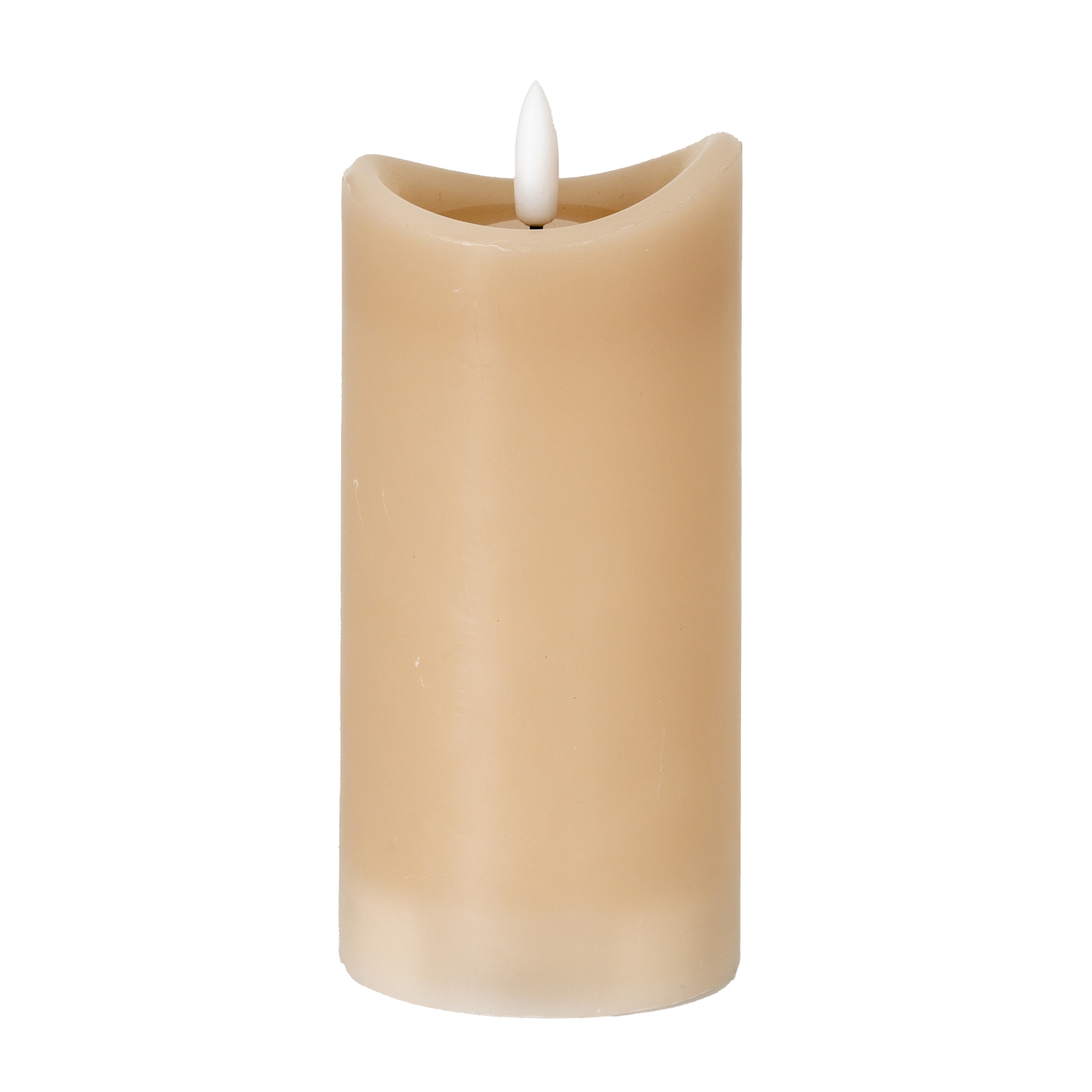 Nago Taupe Melted LED Candle - 2.75x6 - Corinthia Corner