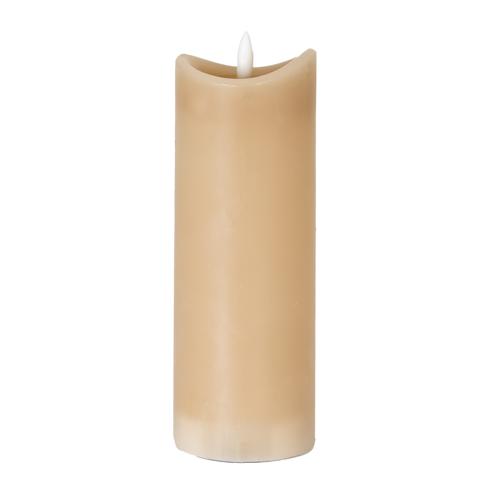Nago Taupe Melted LED Candle - 2.75x8 - Corinthia Corner