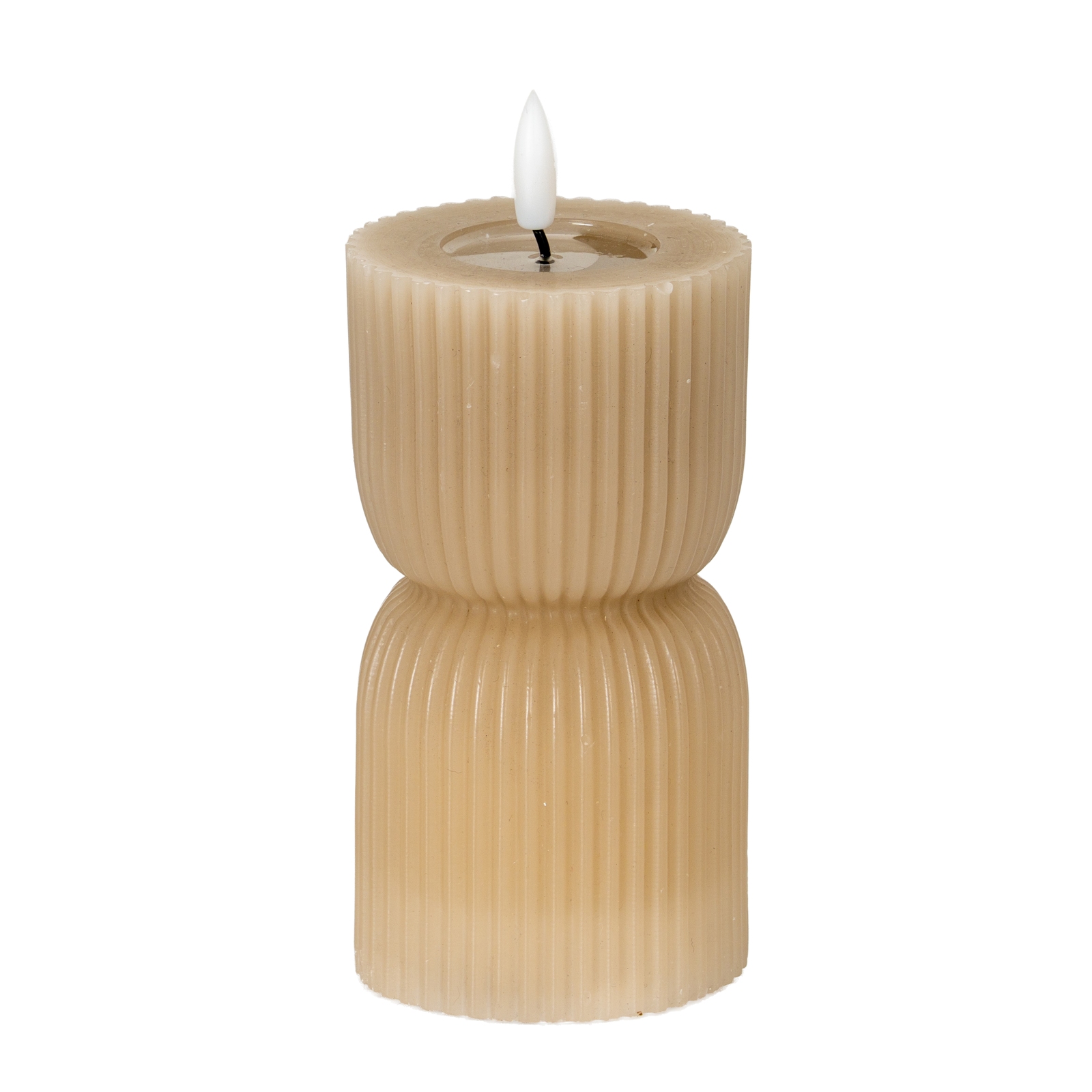 Nago Stone Carved LED Candle - 2.75x6 - Corinthia Corner