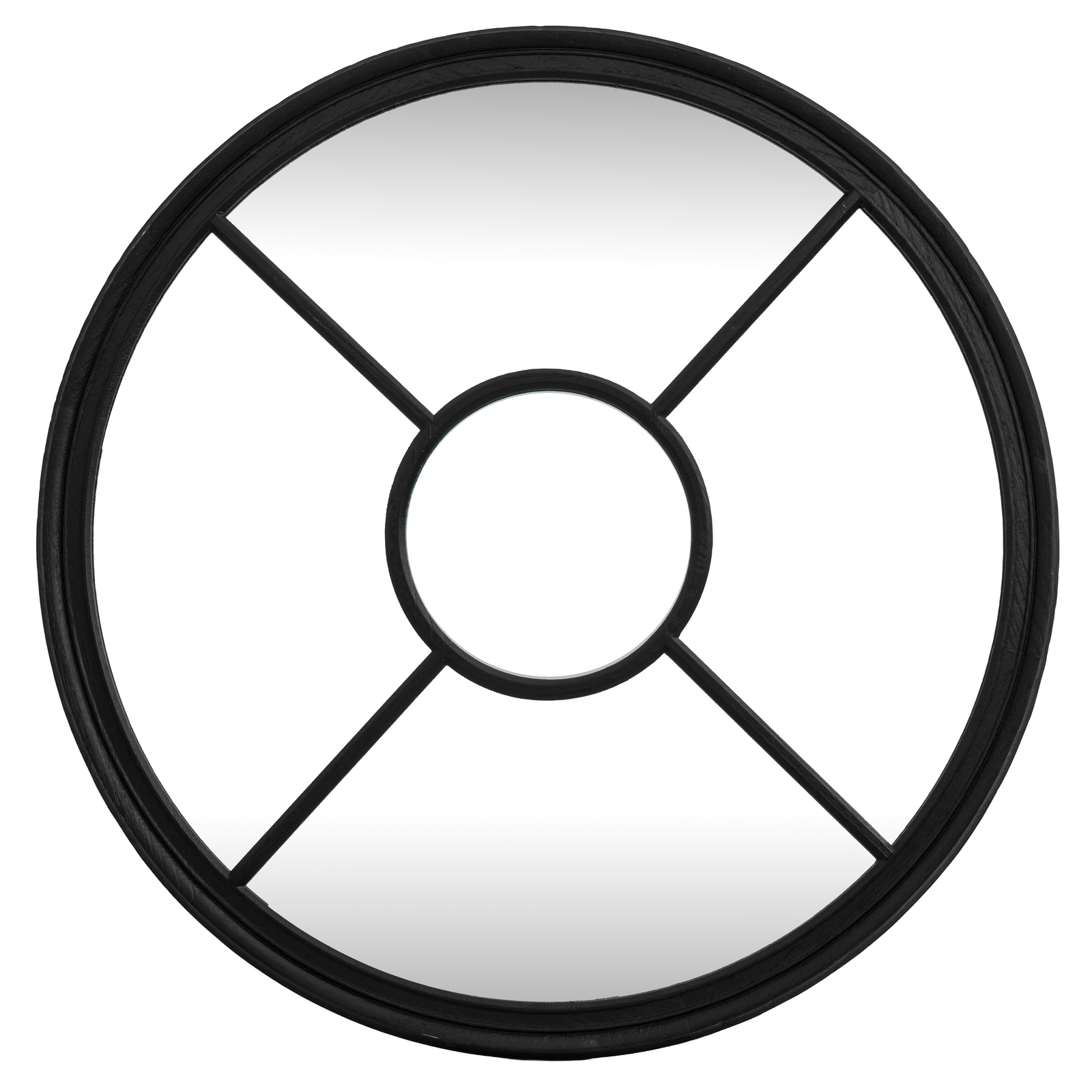 Blako Wood Round Window Mirror - Corinthia Corner