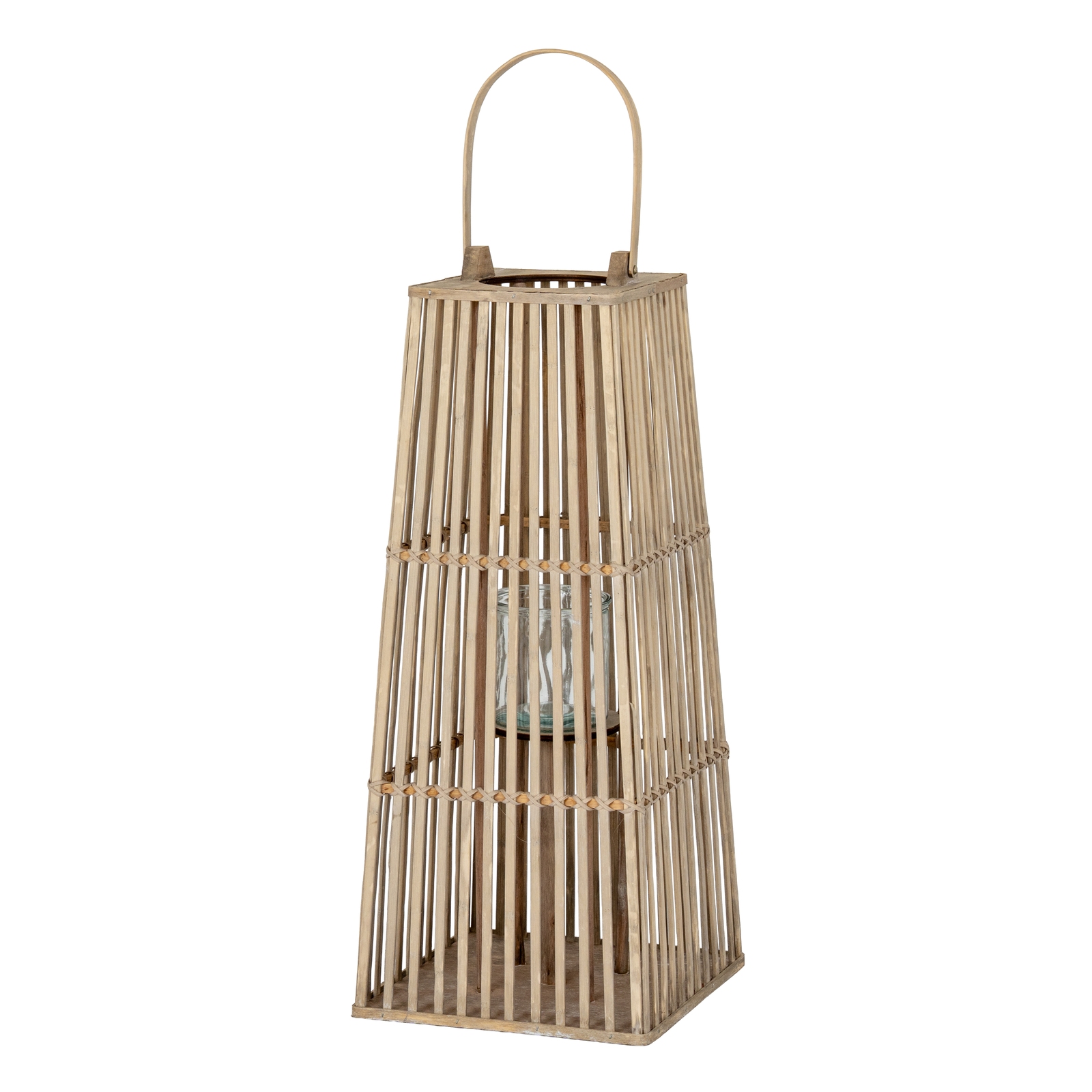 Siloz Wicker Lantern With Glass Holder - Medium - Corinthia Corner