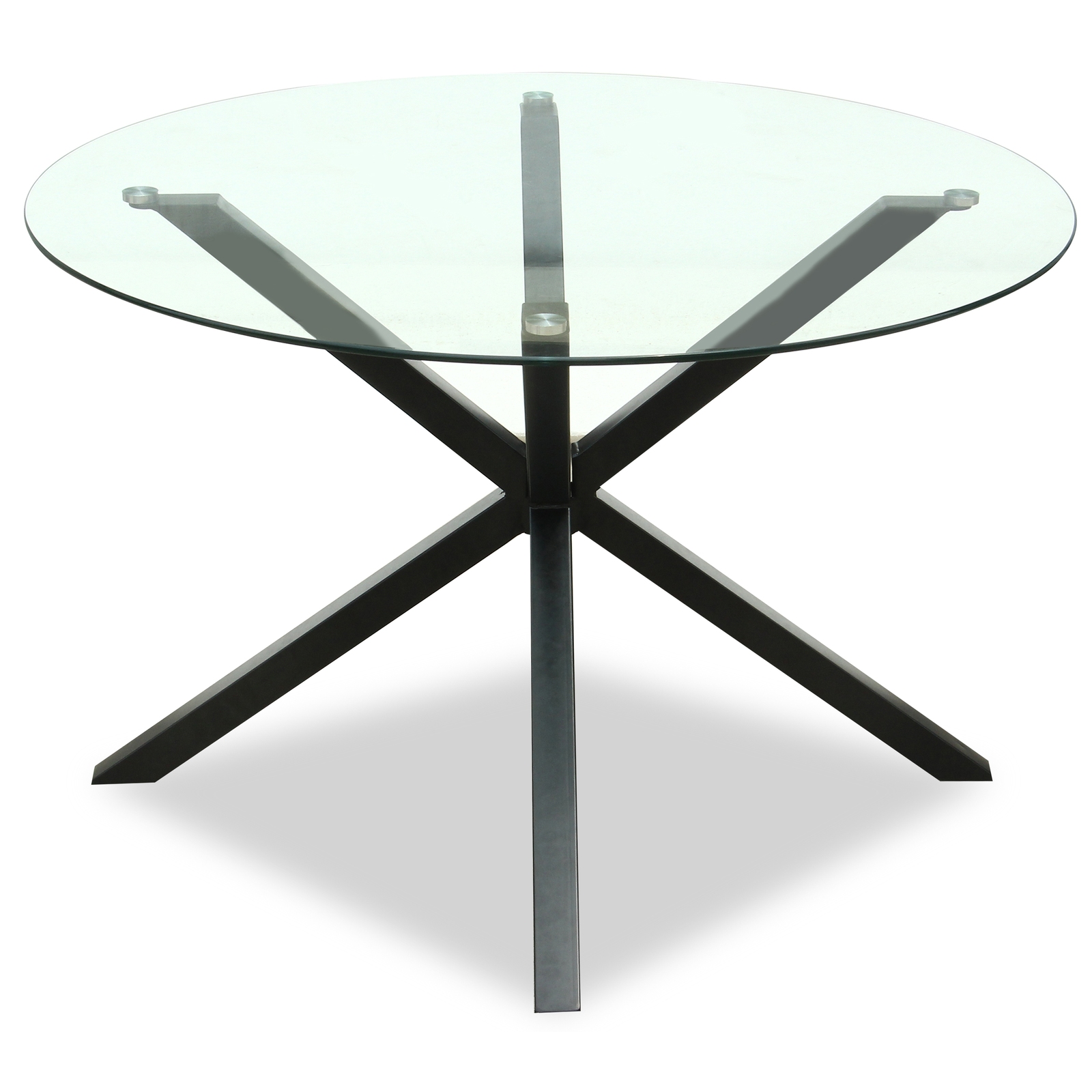 Monza Round Glass Dining Table - Corinthia Corner