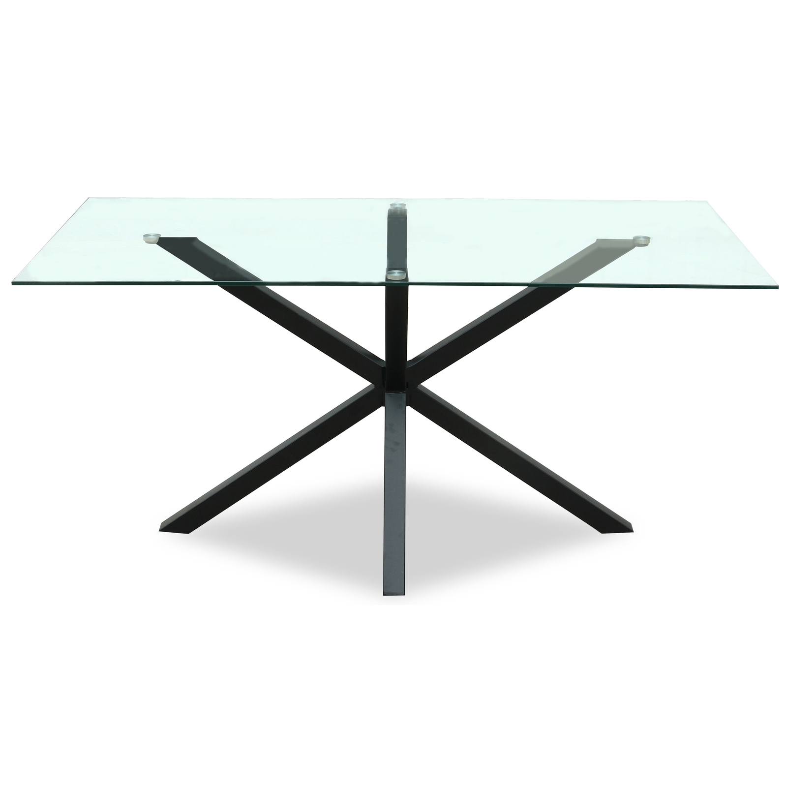 Monza Rectangular Glass Dining Table - Corinthia Corner