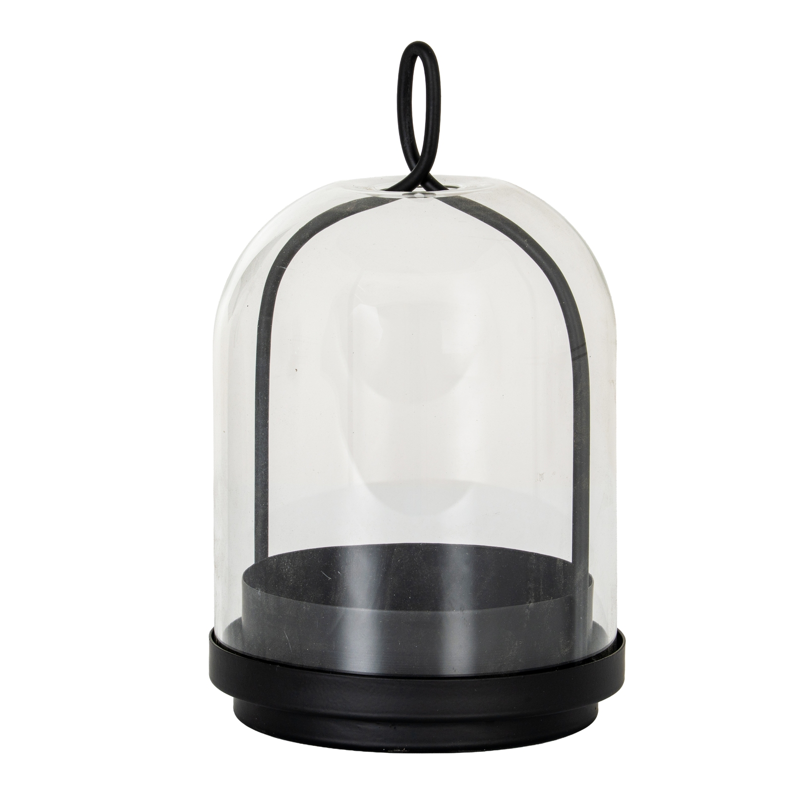 Nysa Candle Holder With Glass Cloche - Medium - Corinthia Corner