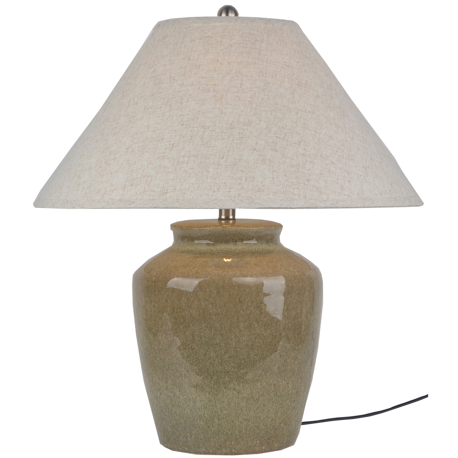 Mottura Ceramic Table Lamp With Linen Shade - Corinthia Corner