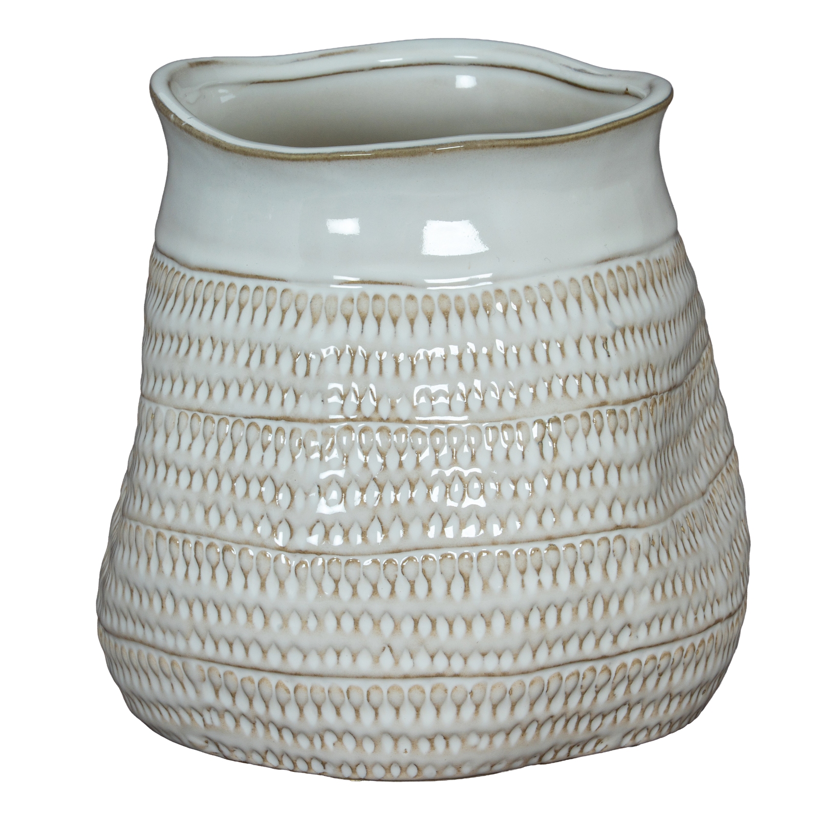 Tava Hewn Vase - Wide - Corinthia Corner