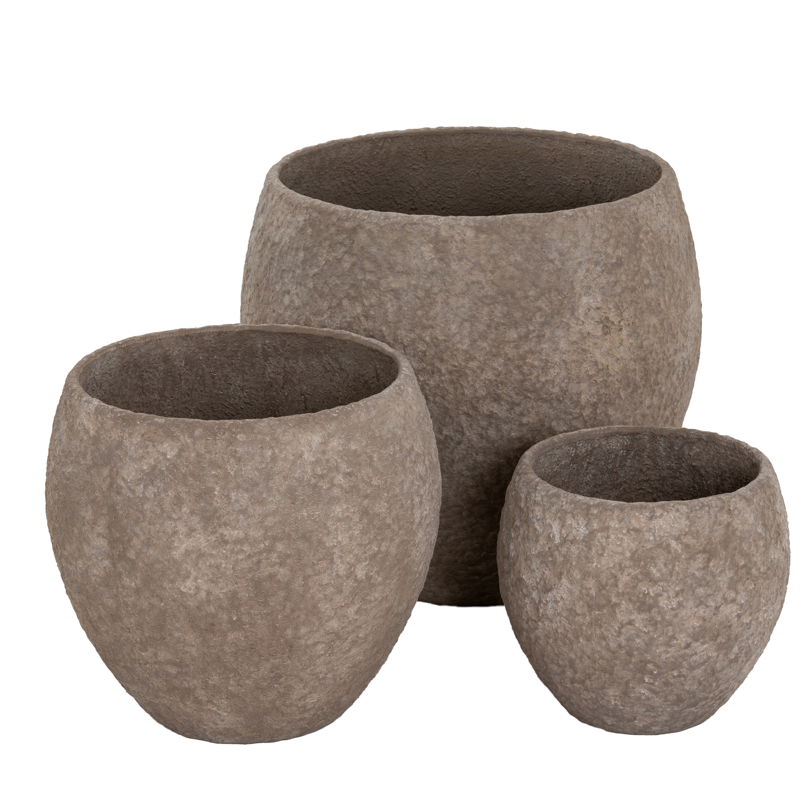 Umber Pot Belly Planters - Set of 3 - Corinthia Corner