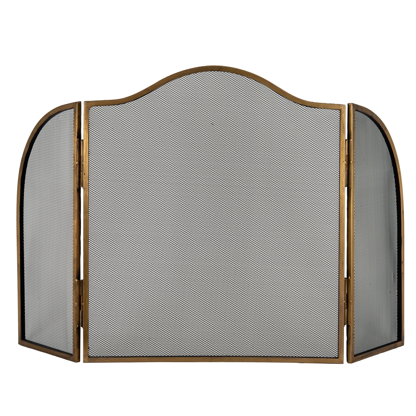 Antiqo Brass Fire Screen - Corinthia Corner