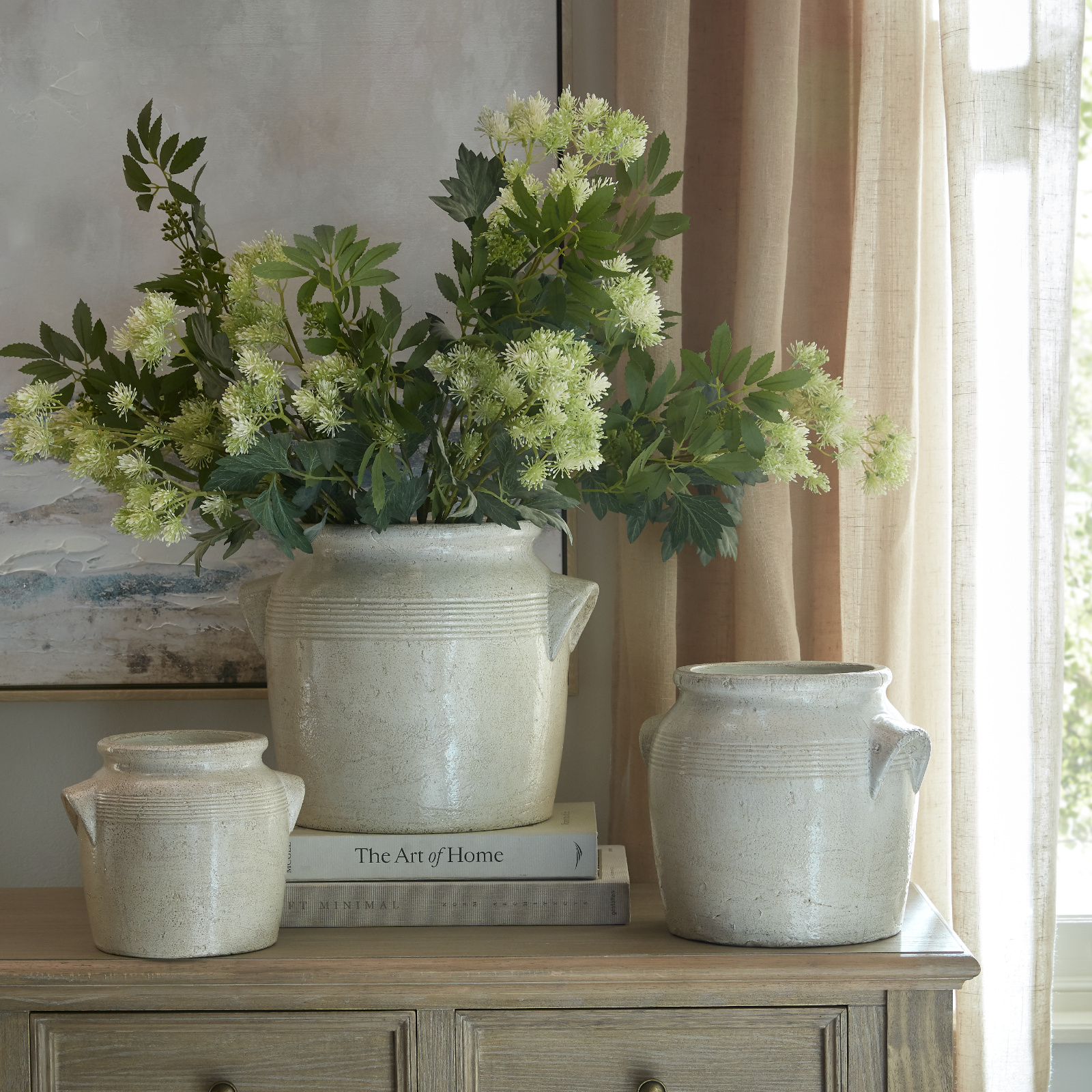FORMA Medium Pot With Handles - White