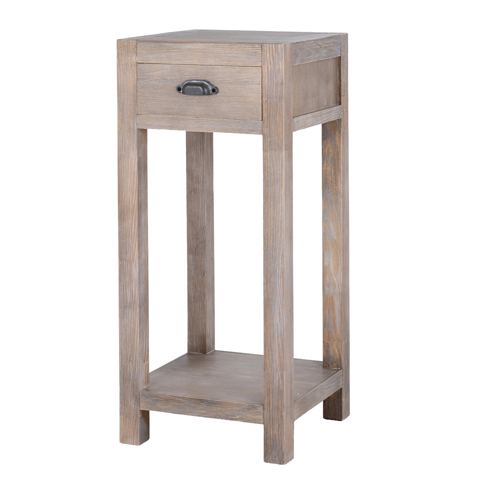 HAVEN Small 1 Drawer Bedside Lamp Table - Brown