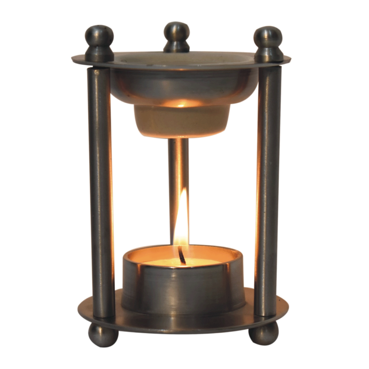 Exotic Brass Oil Burner Set - Jasmine, Cinnamon, Citronella - Beasley & Sons