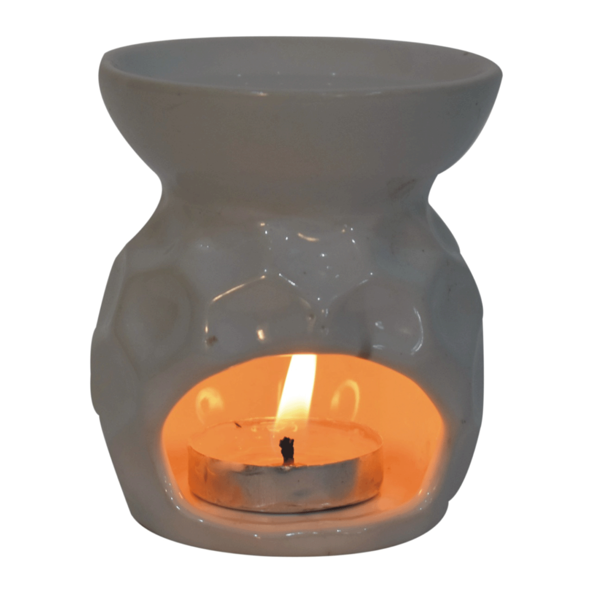 White Ceramic Oil Burner Set - Jasmine, Cinammon and Citonella - Beasley & Sons