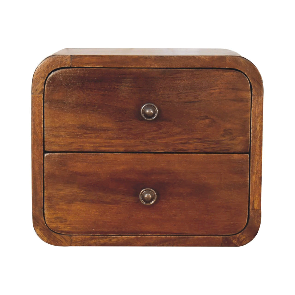 Bedside Table - TINY Nightstand Chestnut 30cm - Beasley & Sons