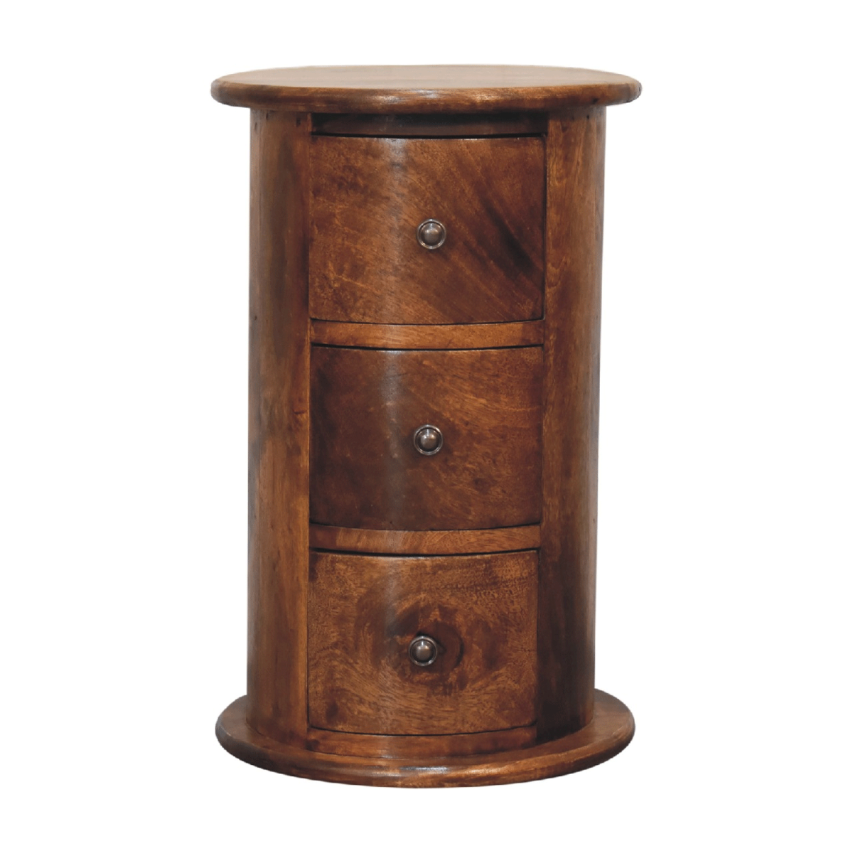 MINTO I Oak Finish Chest of Drawers - Small-sized, 3 Drawers, Ready Assembled - Beasley & Sons