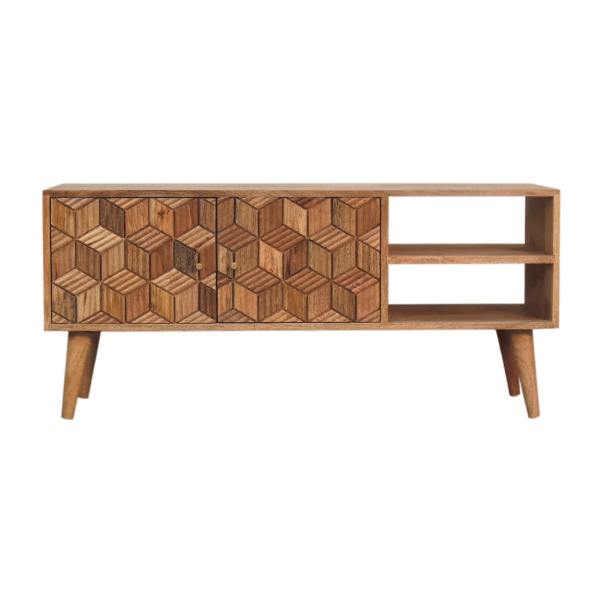 Rustico Cubana Media Unit - Oak - Beasley & Sons