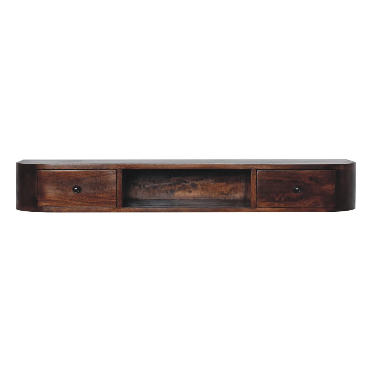 Petite Whisper 2 Drawer Wall Mounted Console - Chestnut - Beasley & Sons