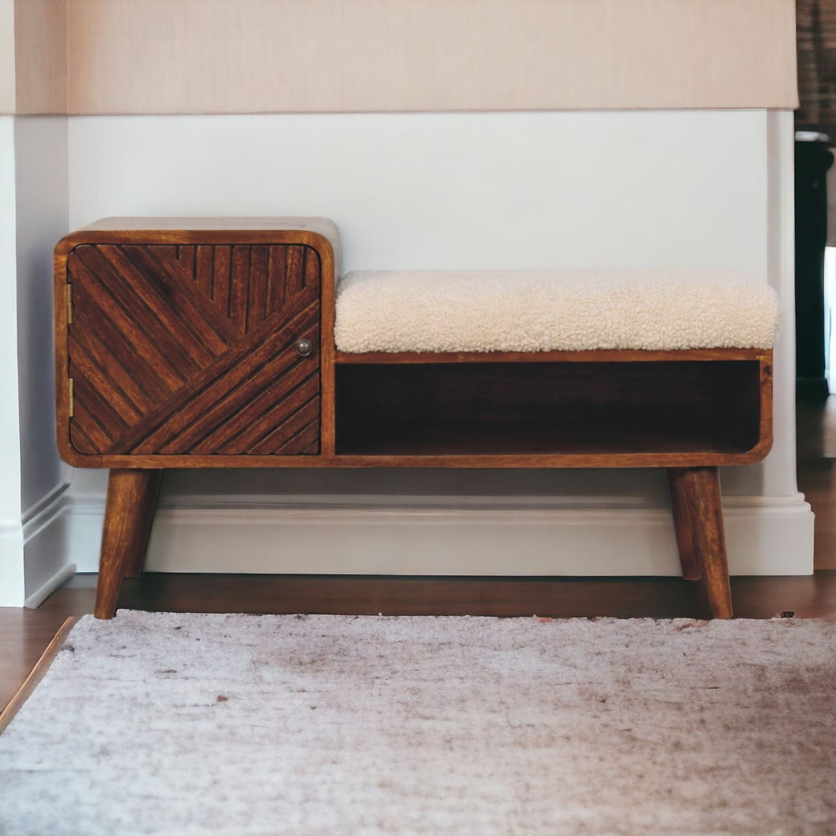 Dalton Telephone Table in Chestnut Finish - Beasley & Sons