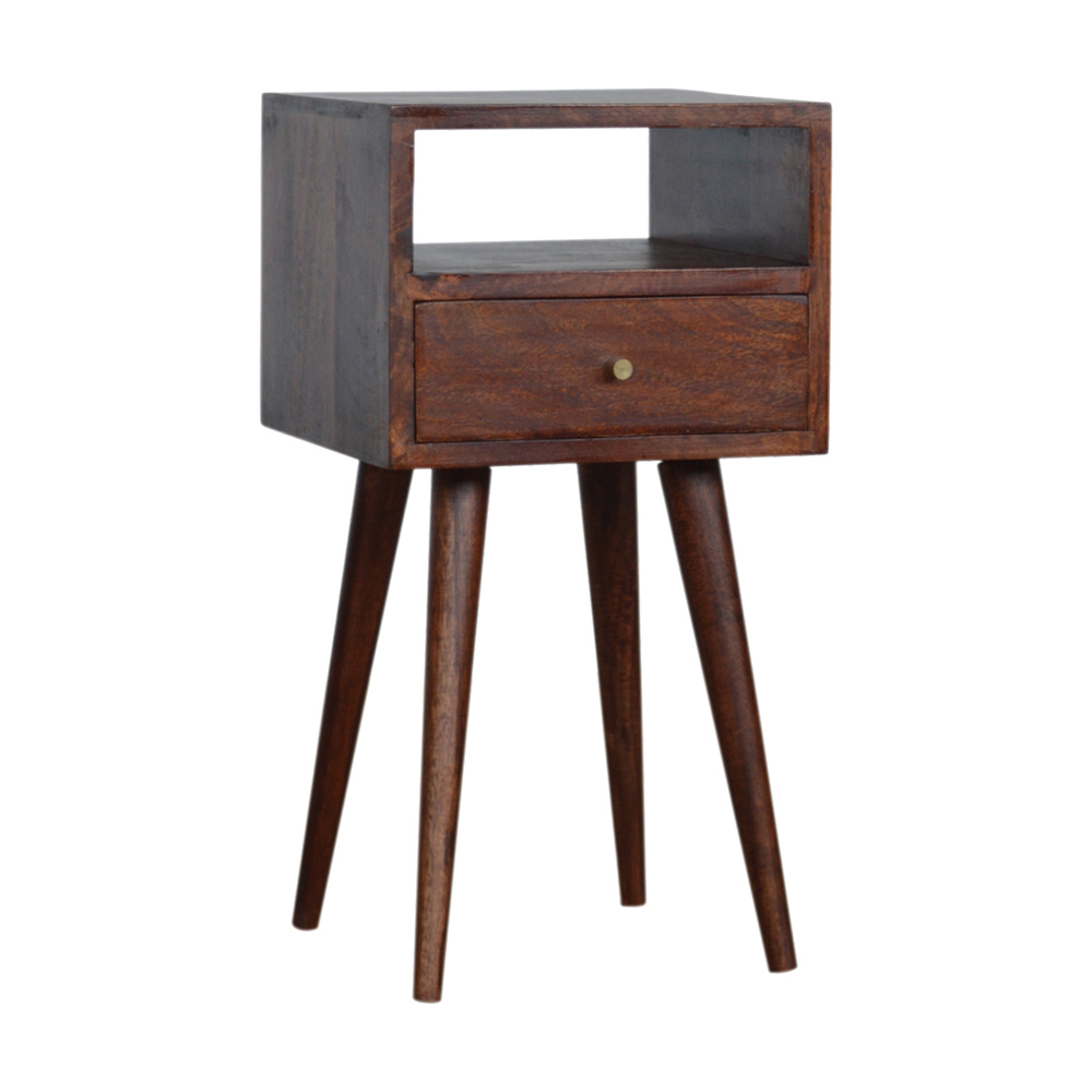 Bedside Table - PETITE Nightstand Cherry 30cm - Beasley & Sons