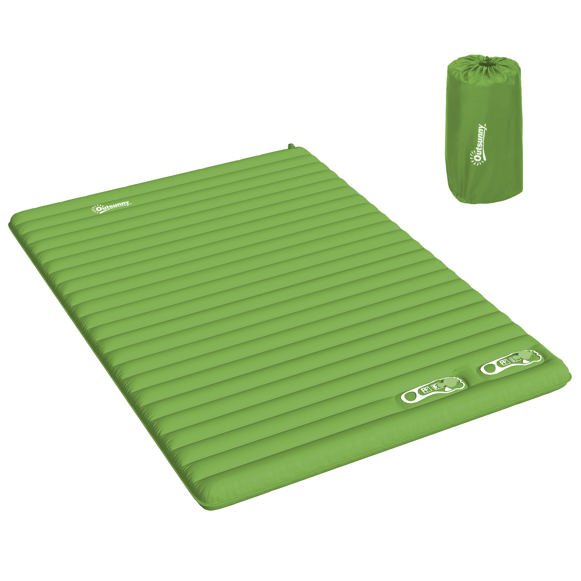 SUNVISTA 2 Person Camping Inflatable Mattress Green - Life Essentials