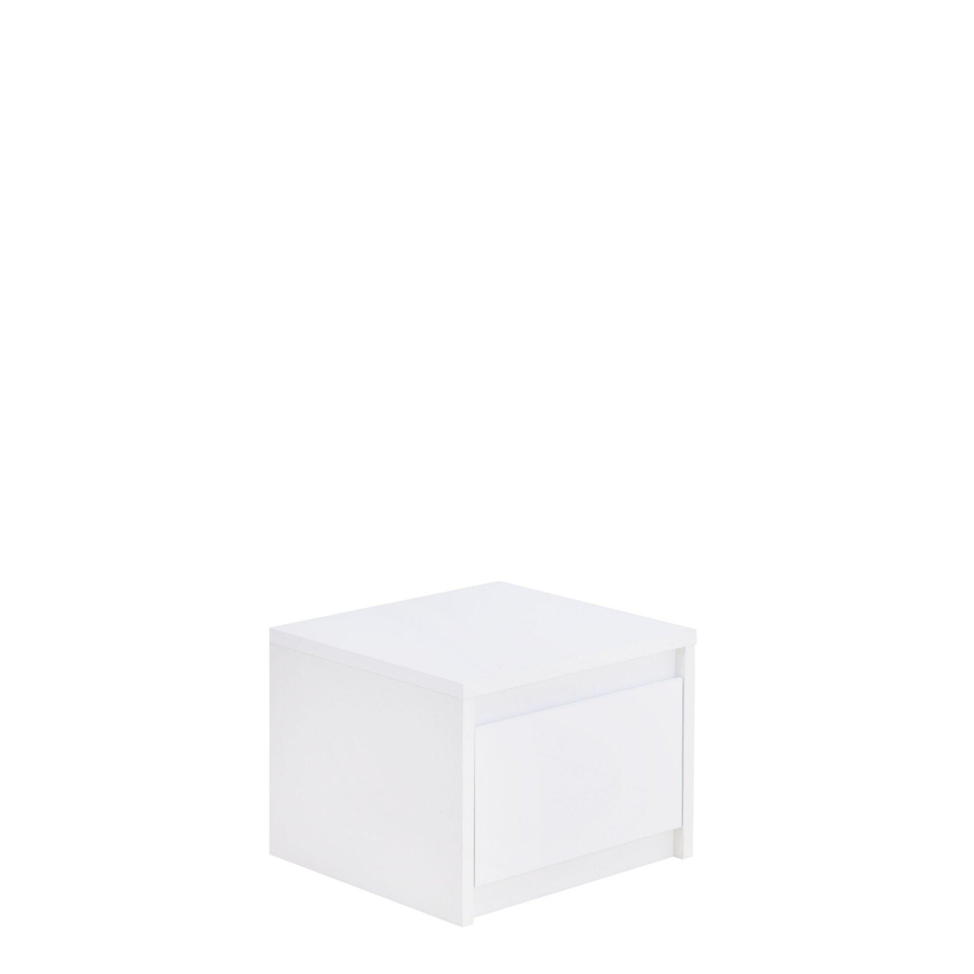 Bedside Table - ROME Nightstand White 47cm - Art Nest